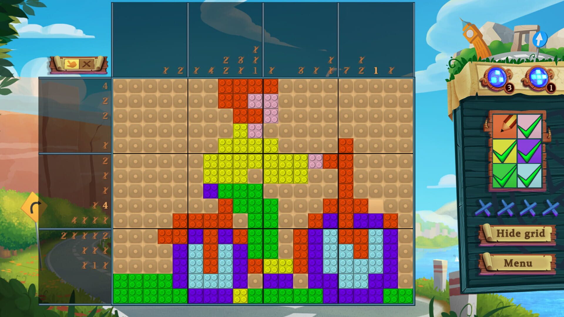 Adventure Mosaics: Moto-Trip screenshot 1