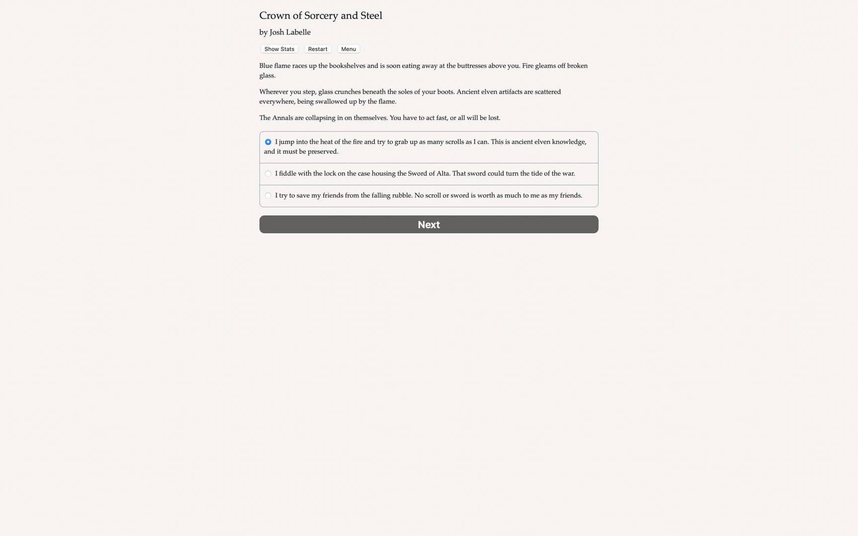 A Crown of Sorcery and Steel screenshot 1