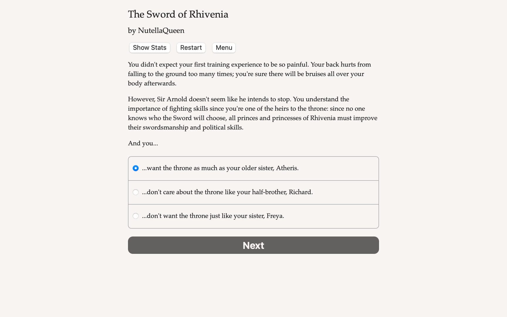 The Sword of Rhivenia screenshot 1