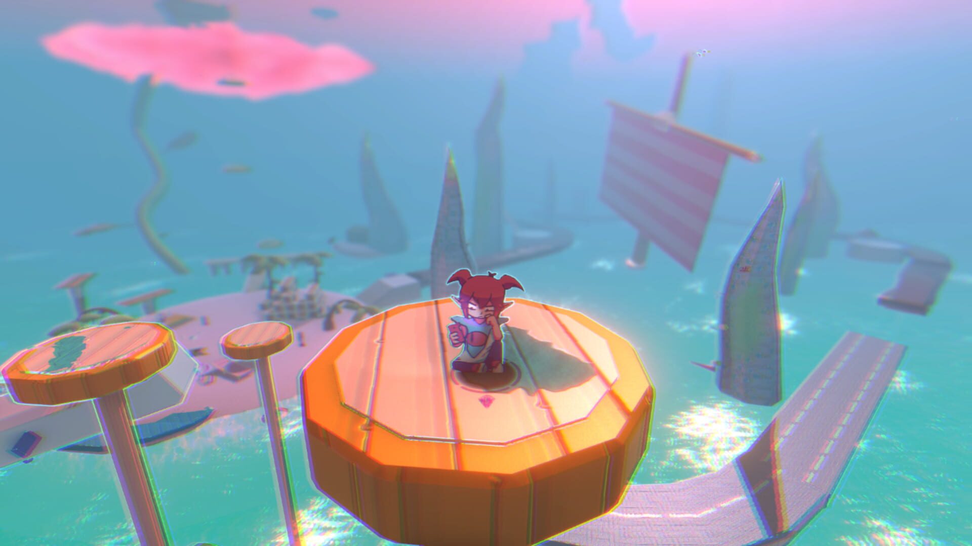 Demon Turf: Neon Splash screenshot 1