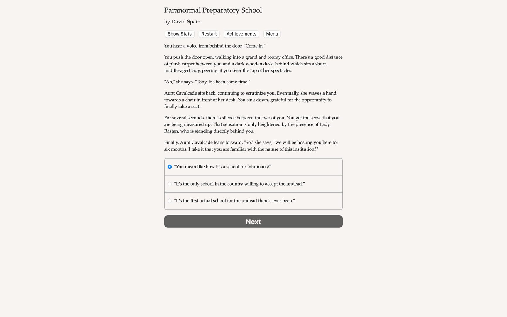 Paranormal Preparatory School screenshot 1