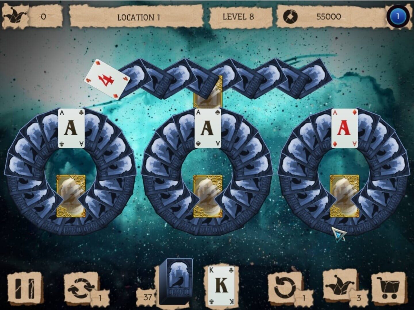 Mystery Solitaire: The Black Raven 3 screenshot 1
