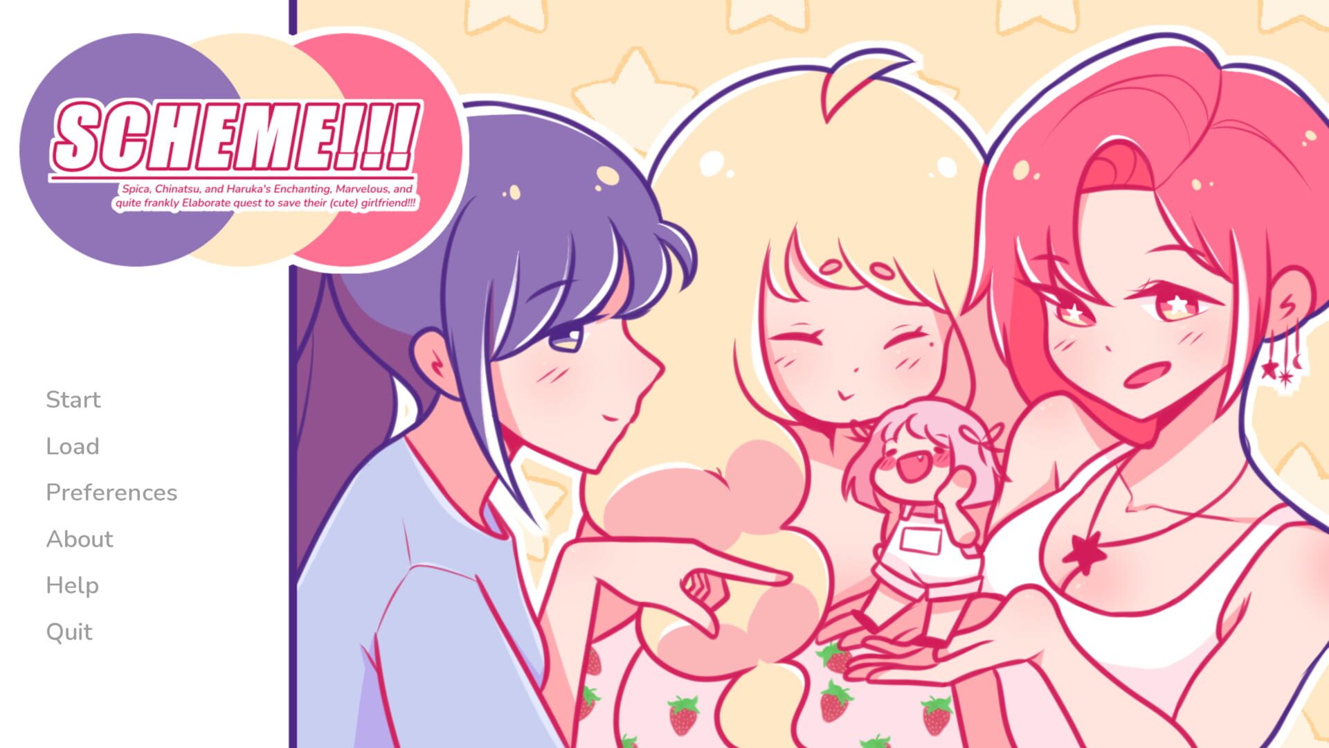 Scheme!!! Spica, Chinatsu, and Haruka's Enchanting, Marvelous, and Quite Frankly Elaborate Quest to Save Their Cute Girlfriend! screenshot 1