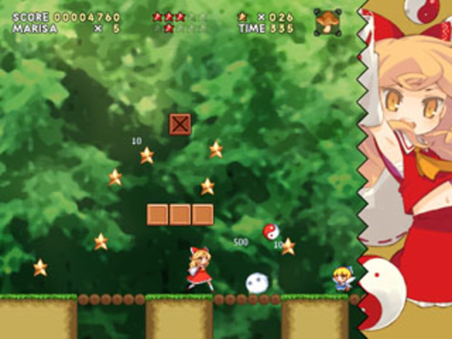 Marisa to 6tsu no Kinoko: New Super Marisa Land screenshot 1