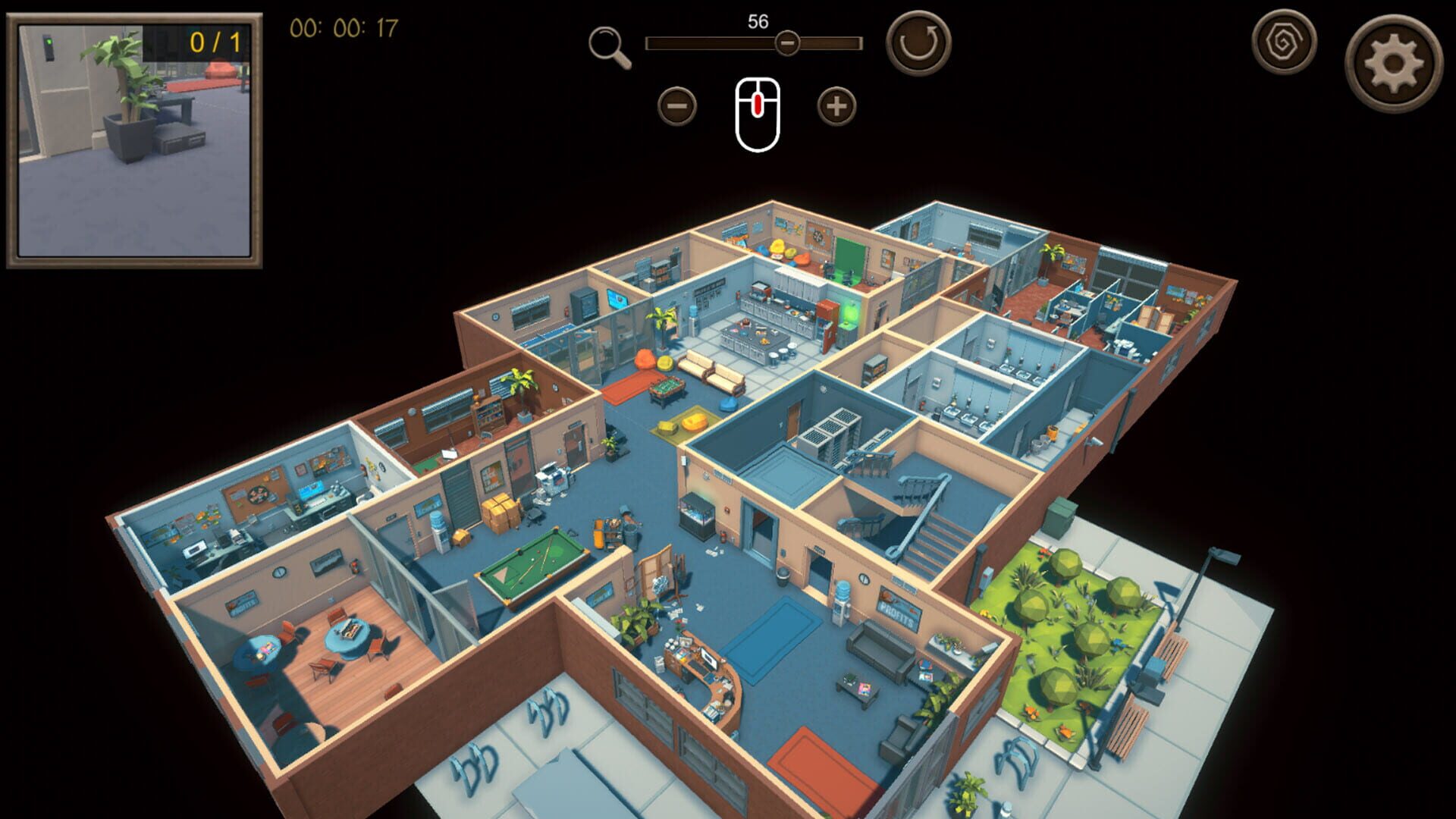 Hidden Office Top-Down 3D screenshot 1