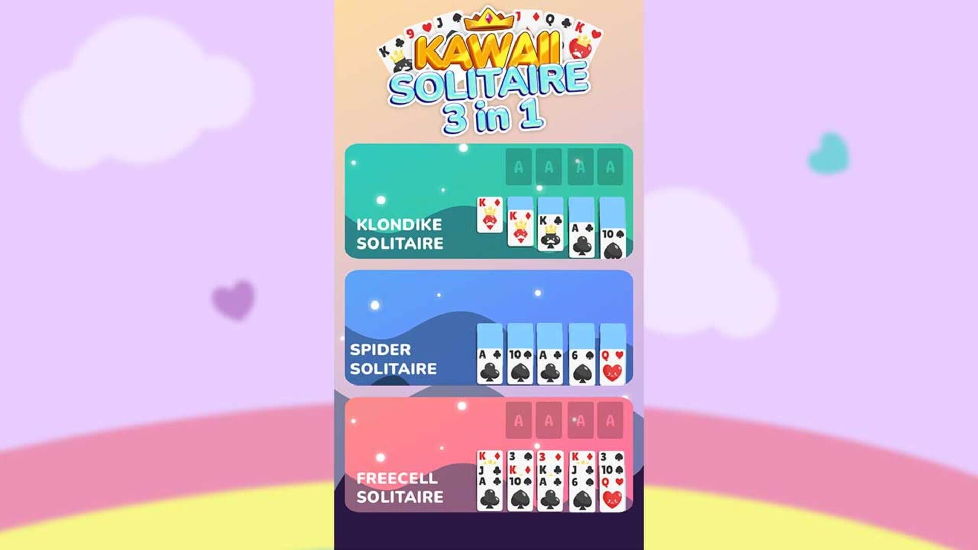 Kawaii Solitaire 3 in 1 screenshot 1