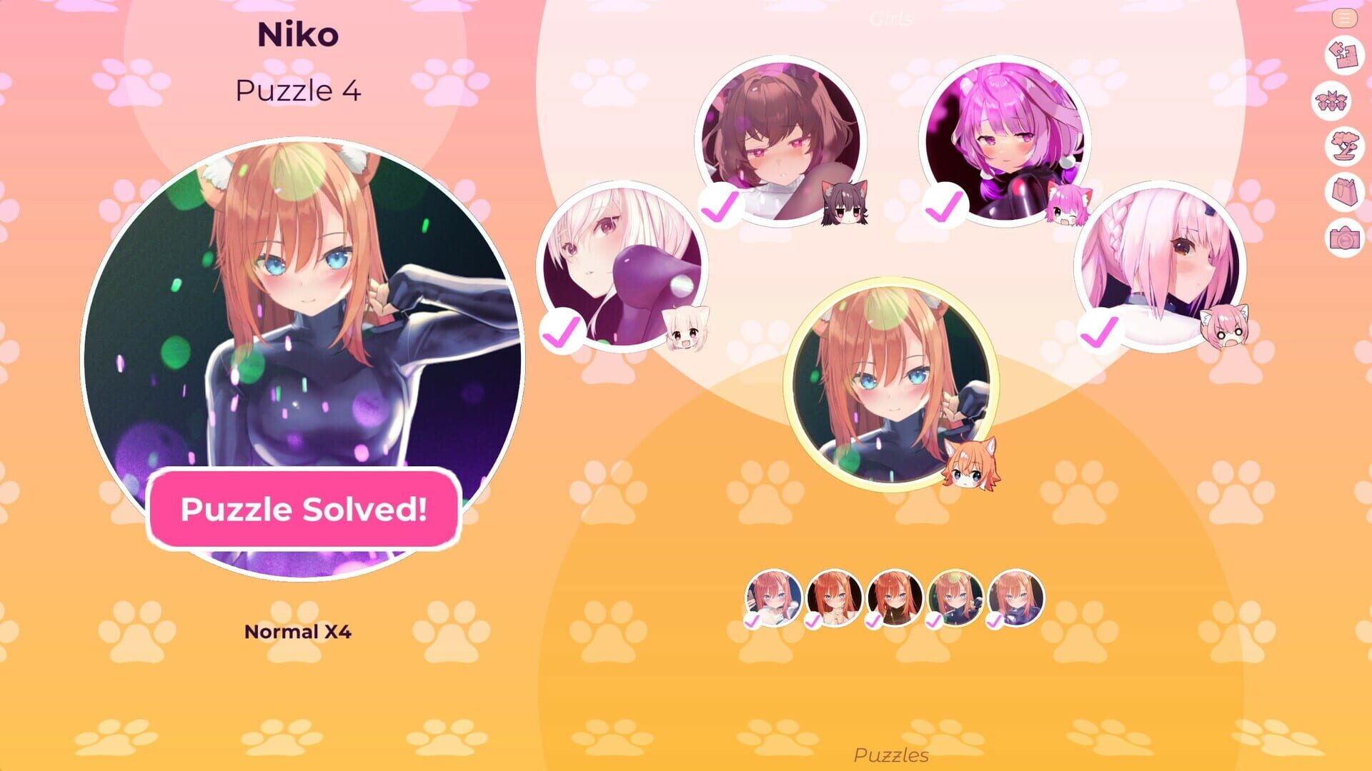 Mosaique Neko Waifus 5 screenshot 1