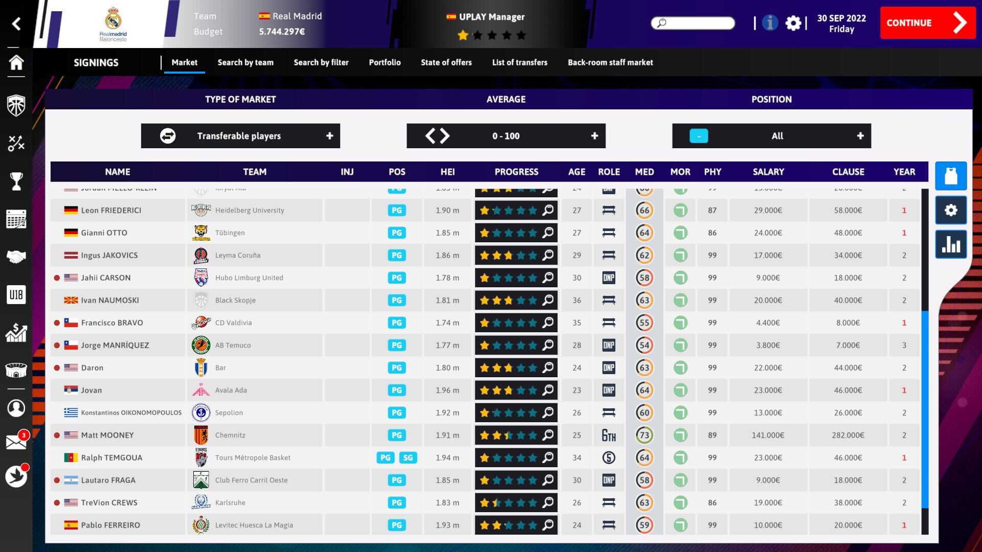 International Basketball Manager 23 screenshot 1