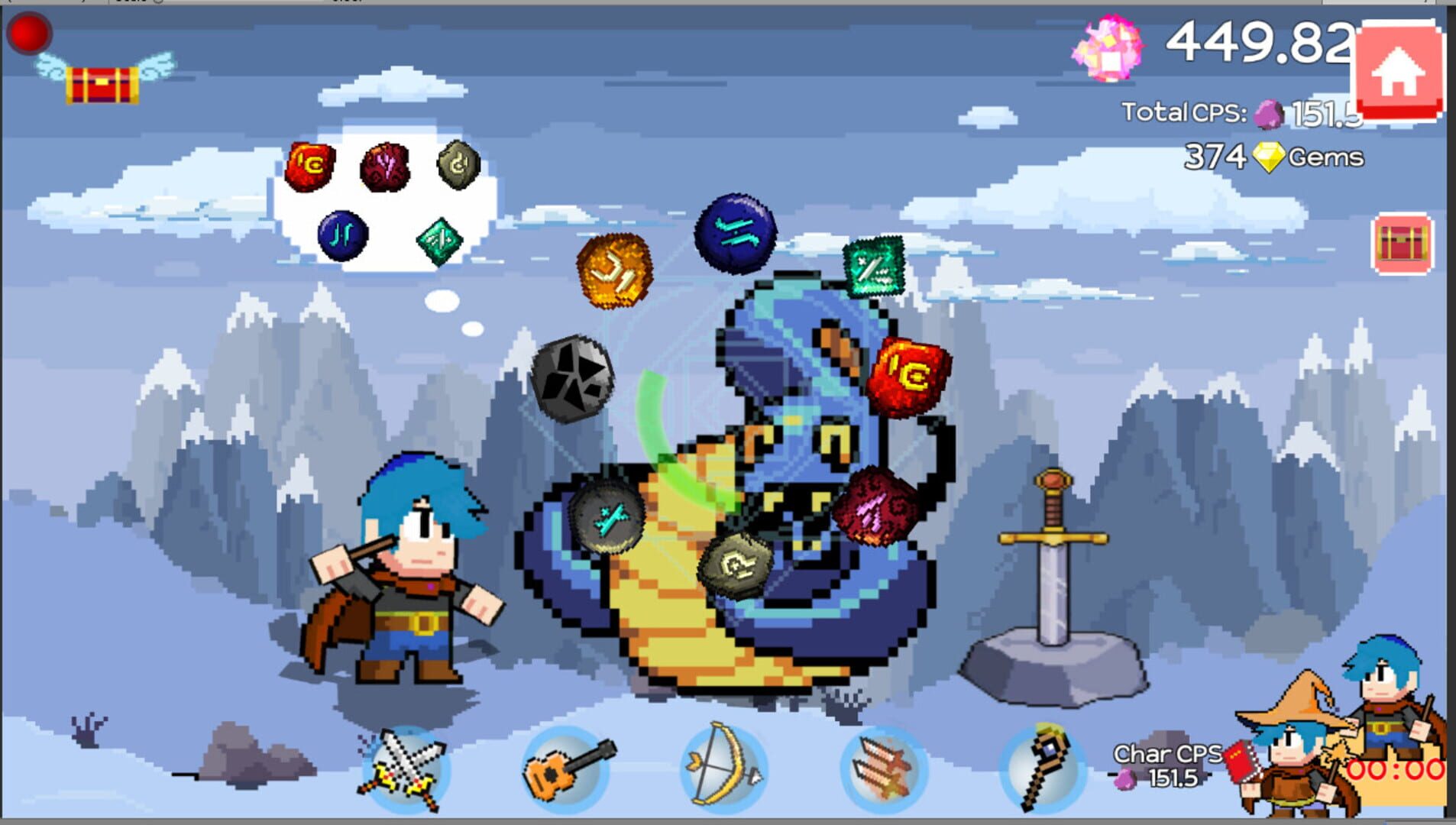 Idle Gem Quest screenshot 1