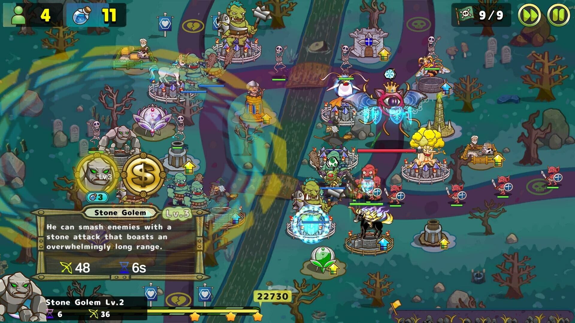 Luna & Monsters TD: The Deprived Magical Kingdom screenshot 1