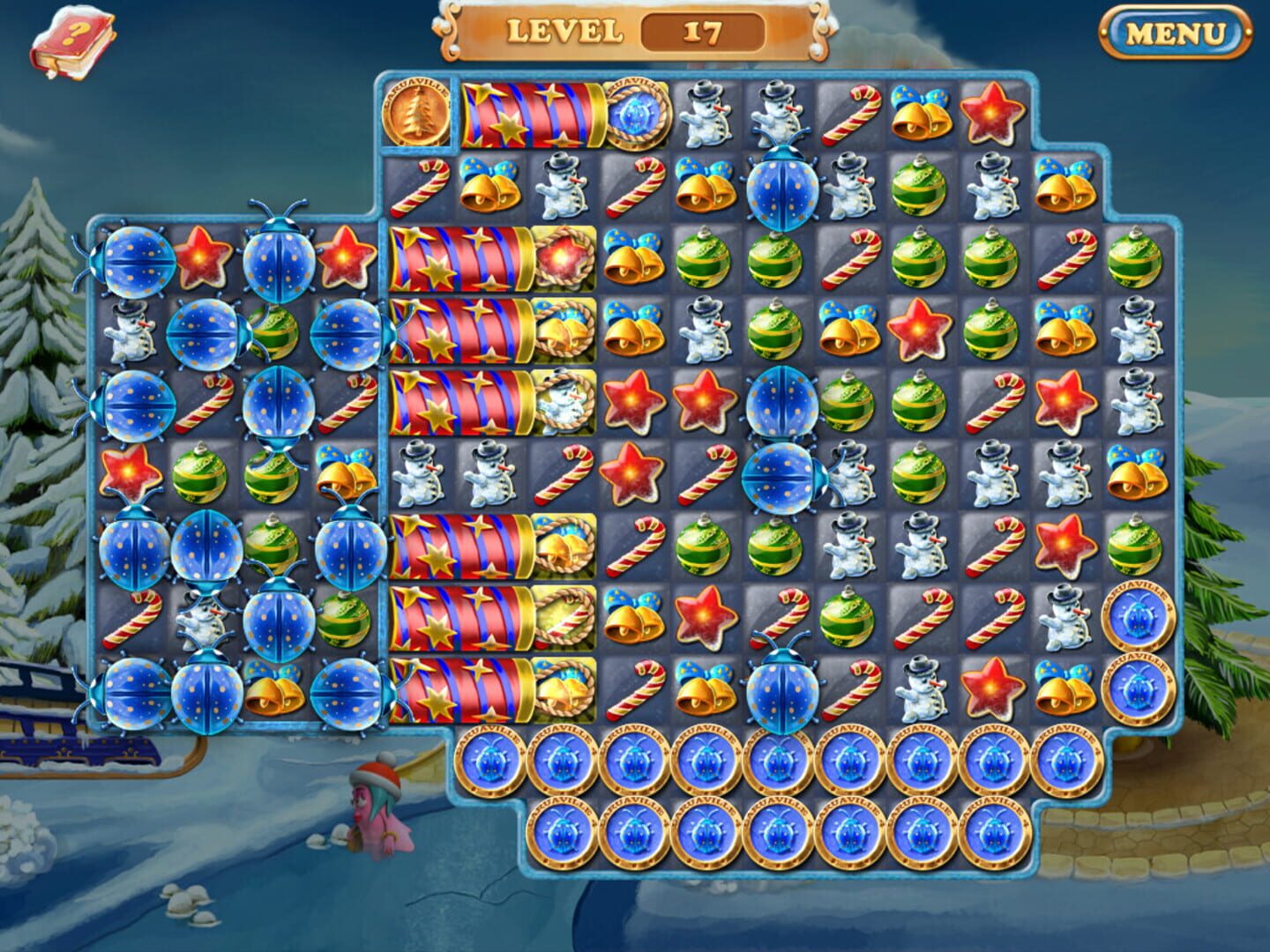 Laruaville 4 Christmas Match 3 Puzzle screenshot 1