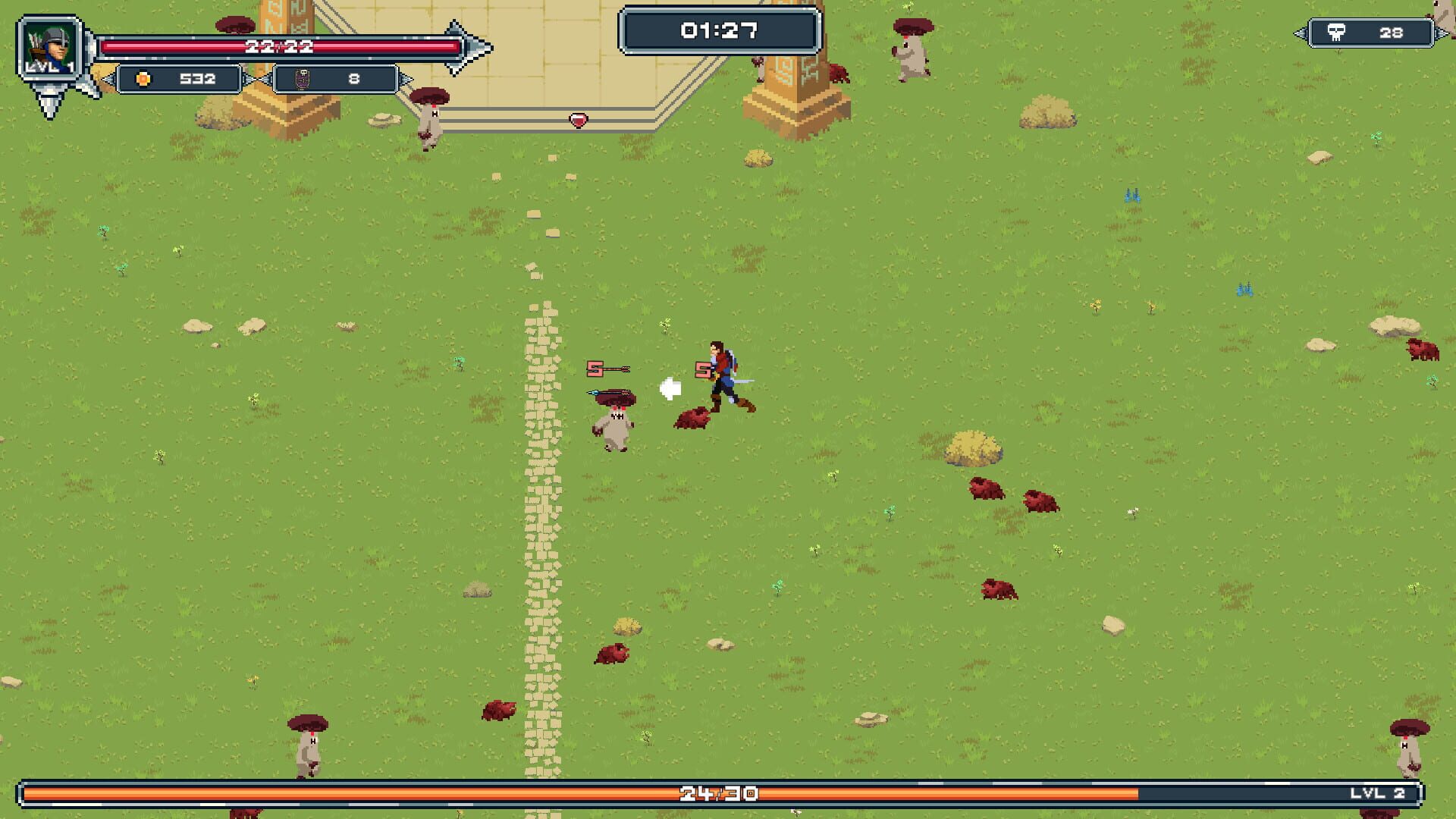 Hack and Shoot Heroes screenshot 1