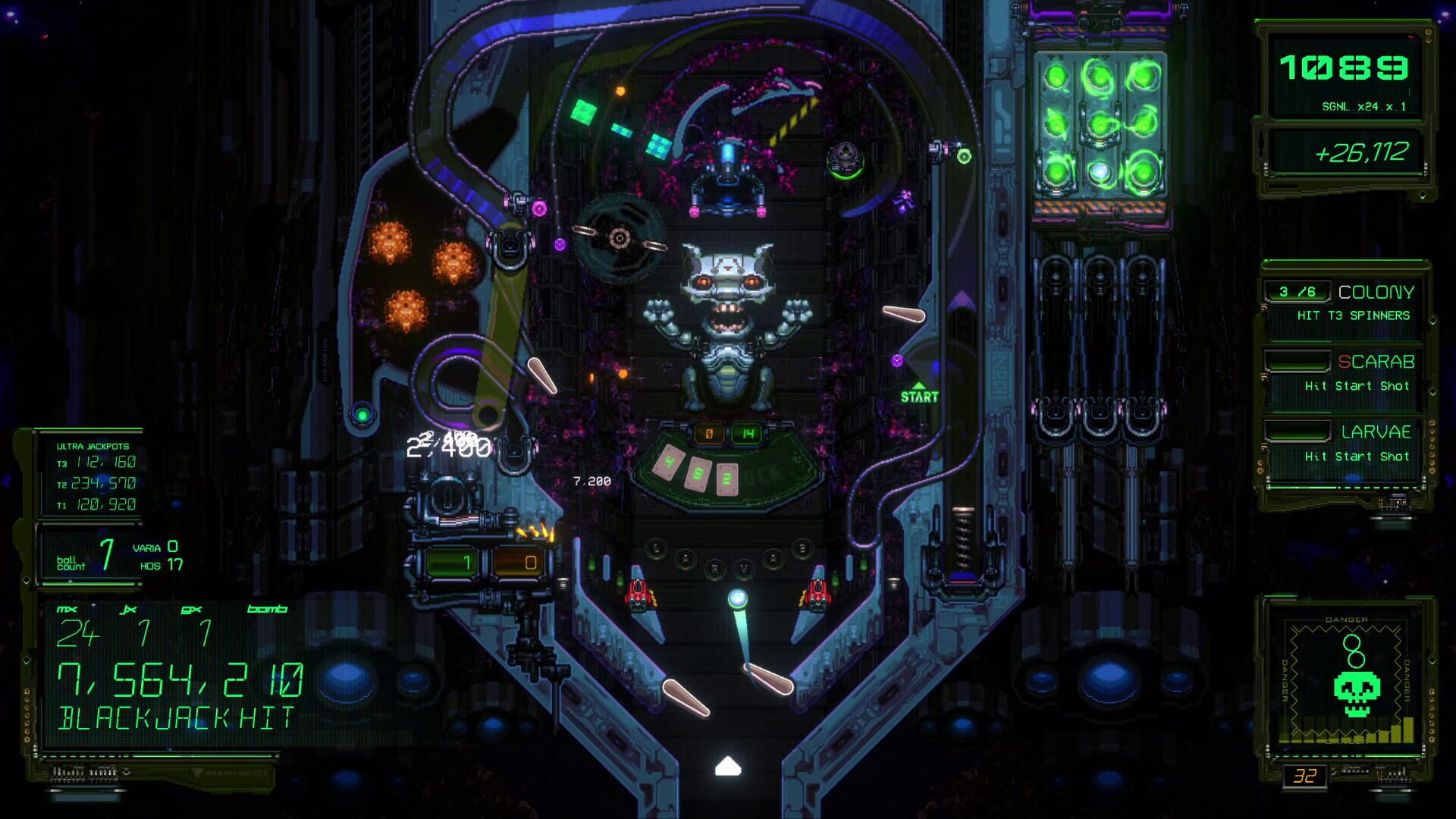 Xenotilt: Hostile Pinball Action screenshot 1