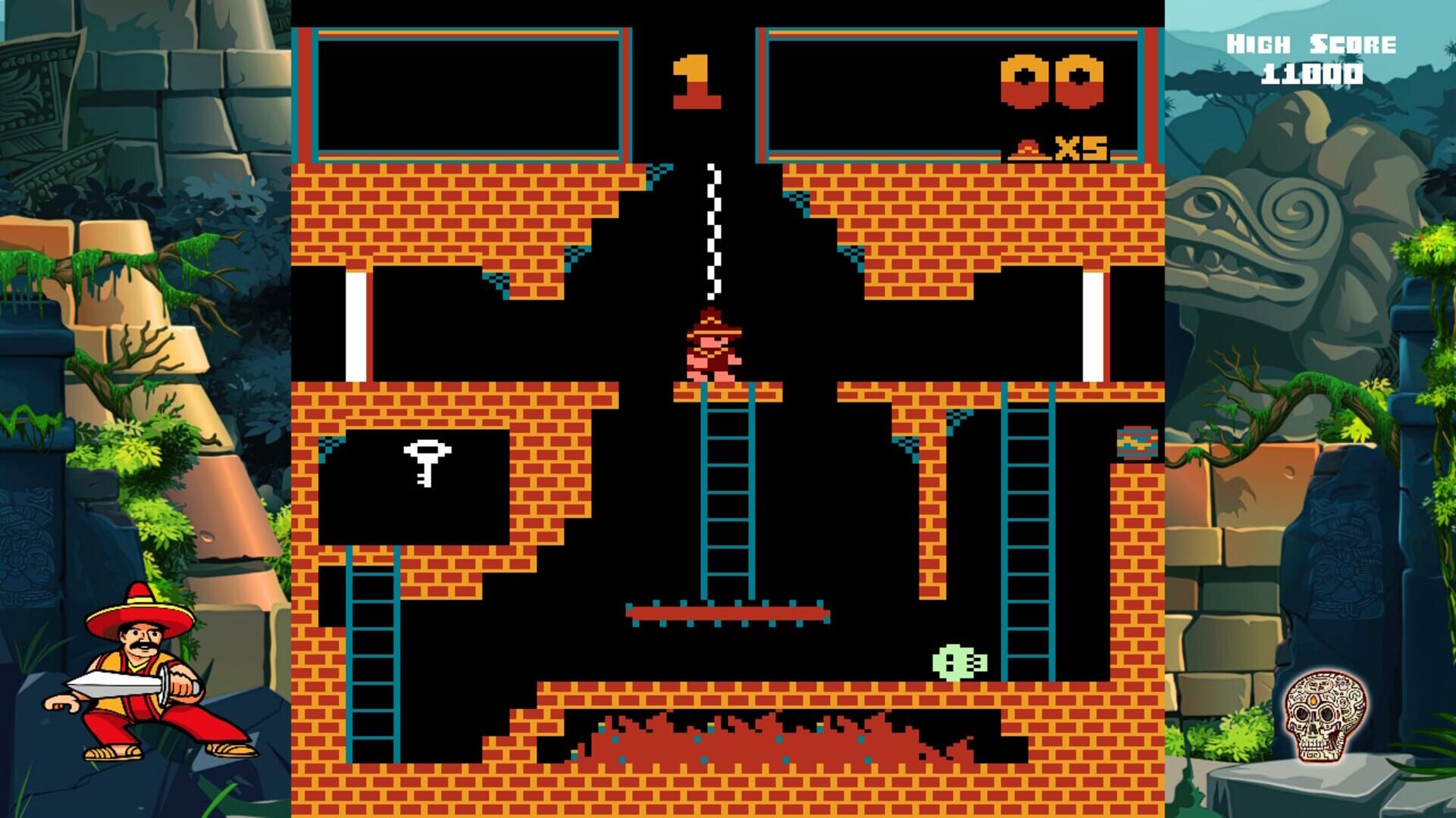 Montezuma's Revenge: 8-Bit Edition screenshot 1