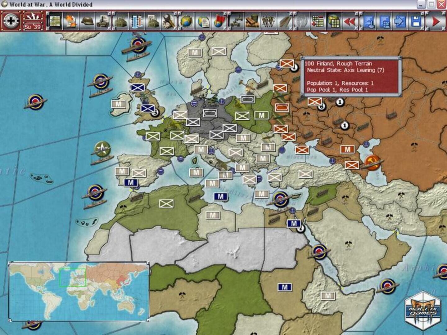 Gary Grigsby's World at War: A World Divided screenshot 1