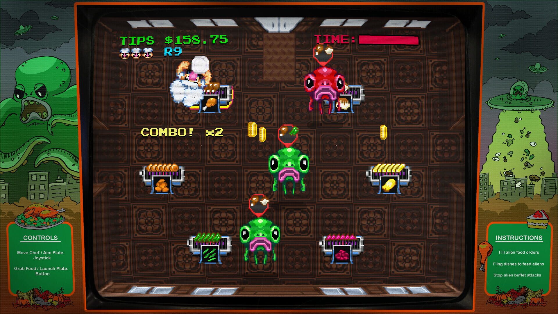 Digital Eclipse Arcade: Invasion of the Buffet Snatchers screenshot 1