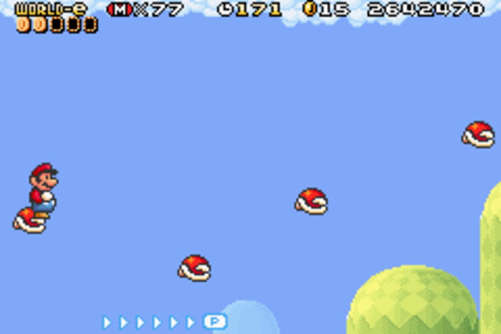 Super Mario Advance 4: Super Mario Bros. 3-e - Para Beetle Challenge screenshot 1