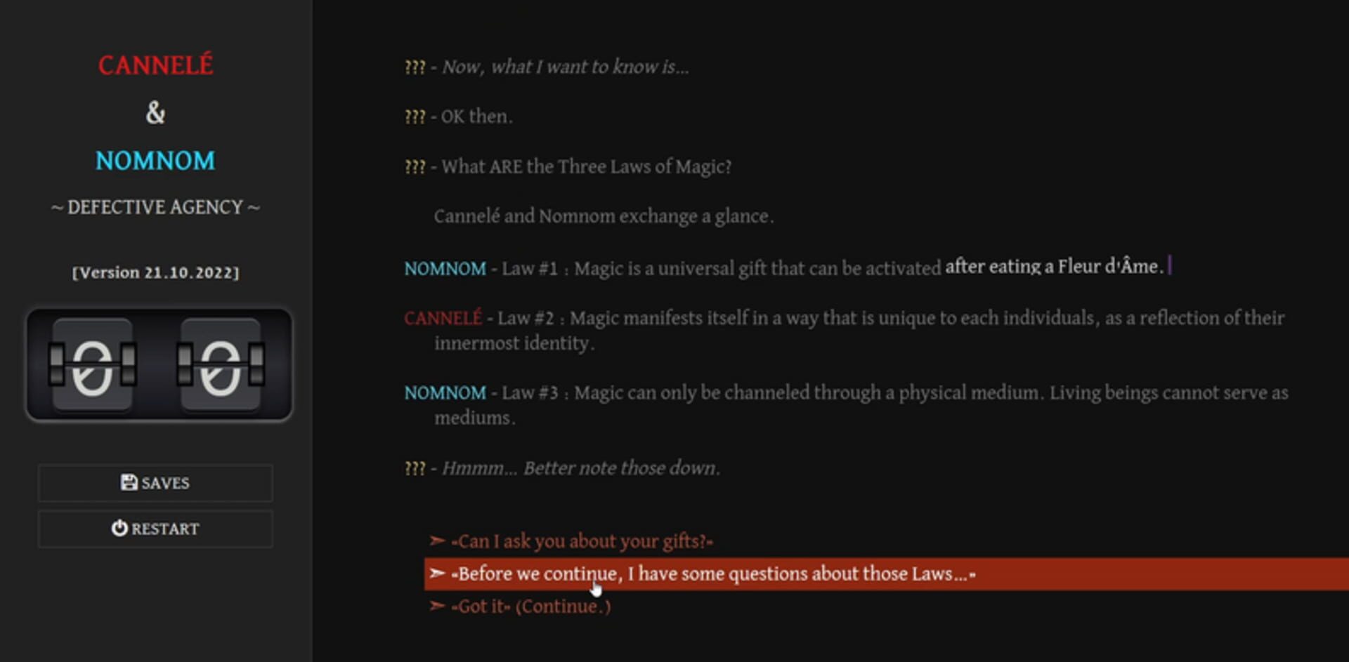 Cannelé & Nomnom: Defective Agency screenshot 1