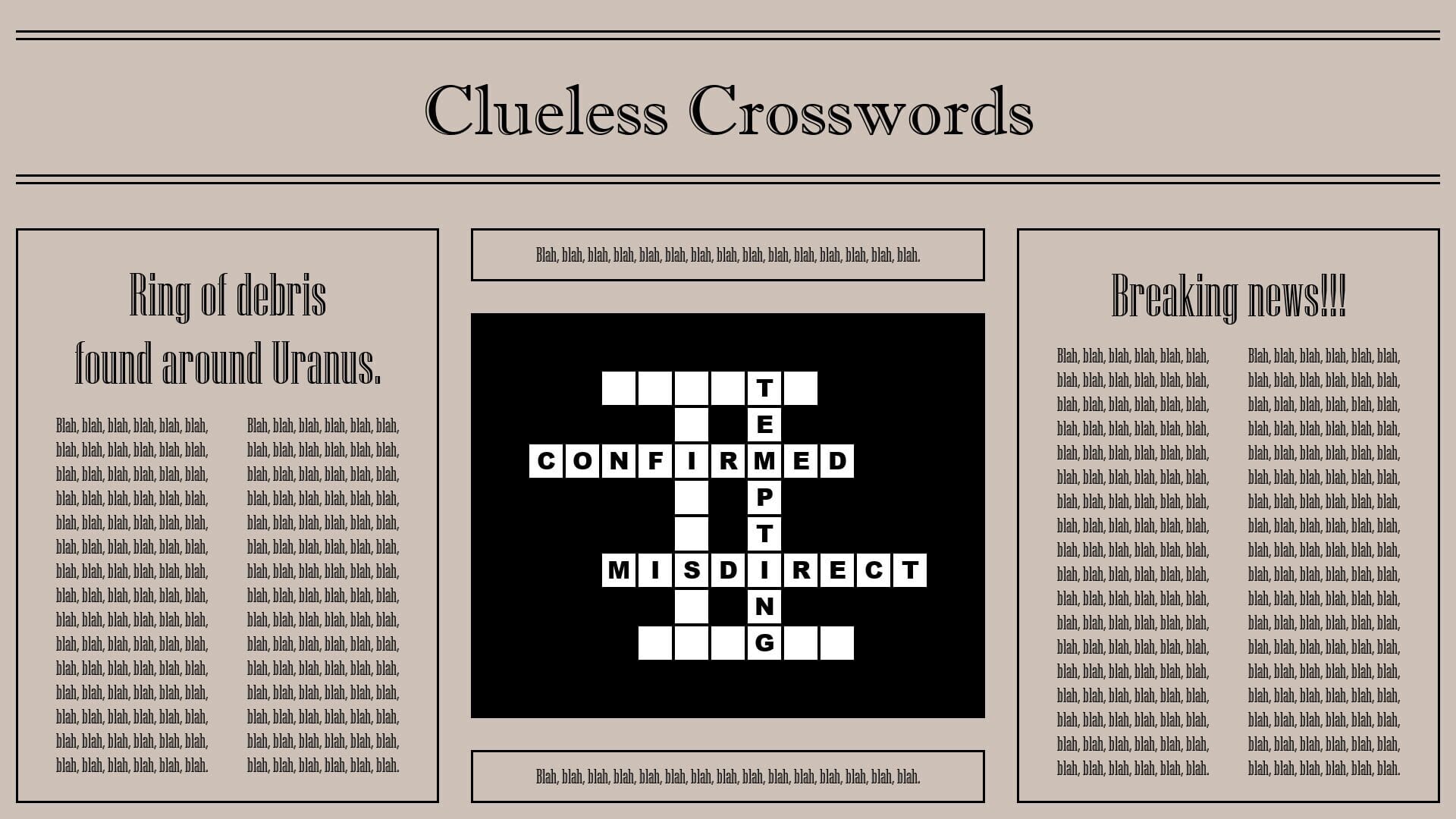 Clueless Crosswords screenshot 1