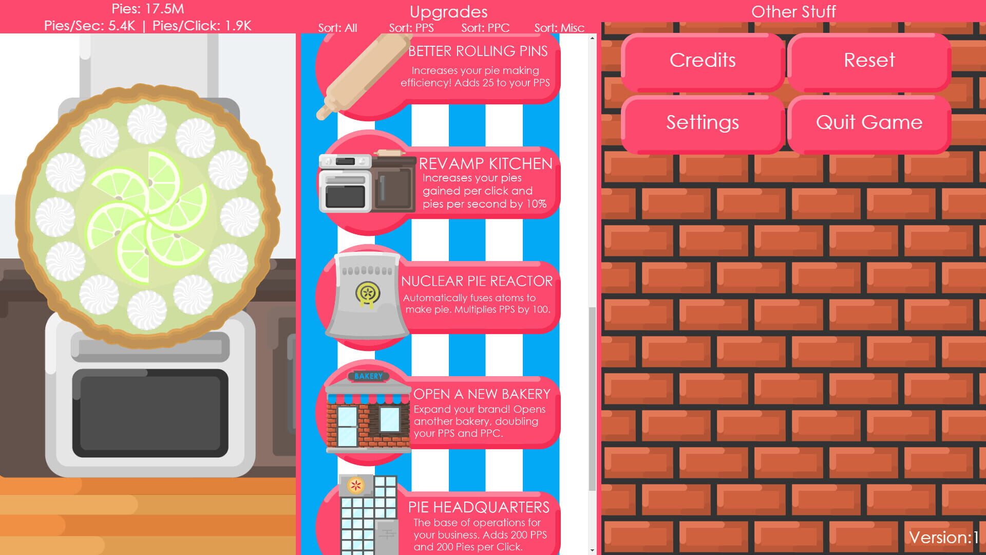PieClicker screenshot 1