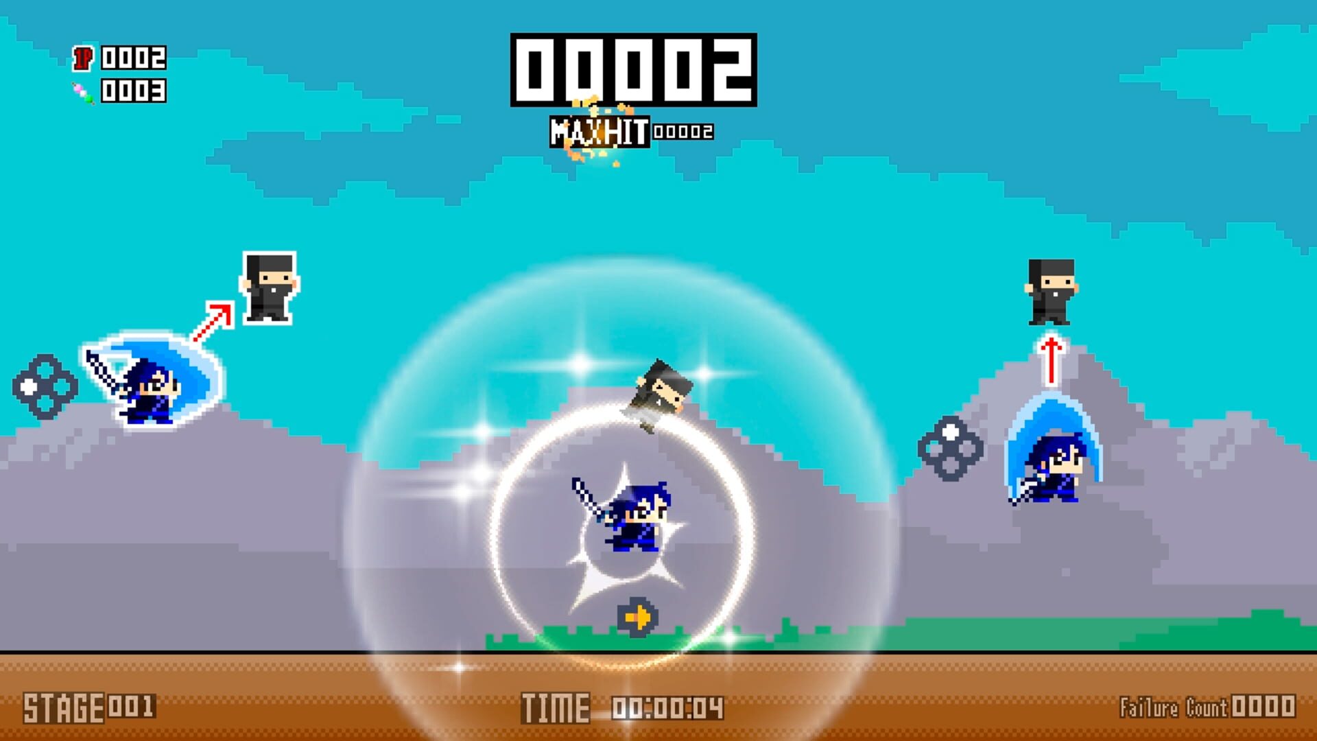 Pixel Game Maker Series: Ninja Otedama R screenshot 1