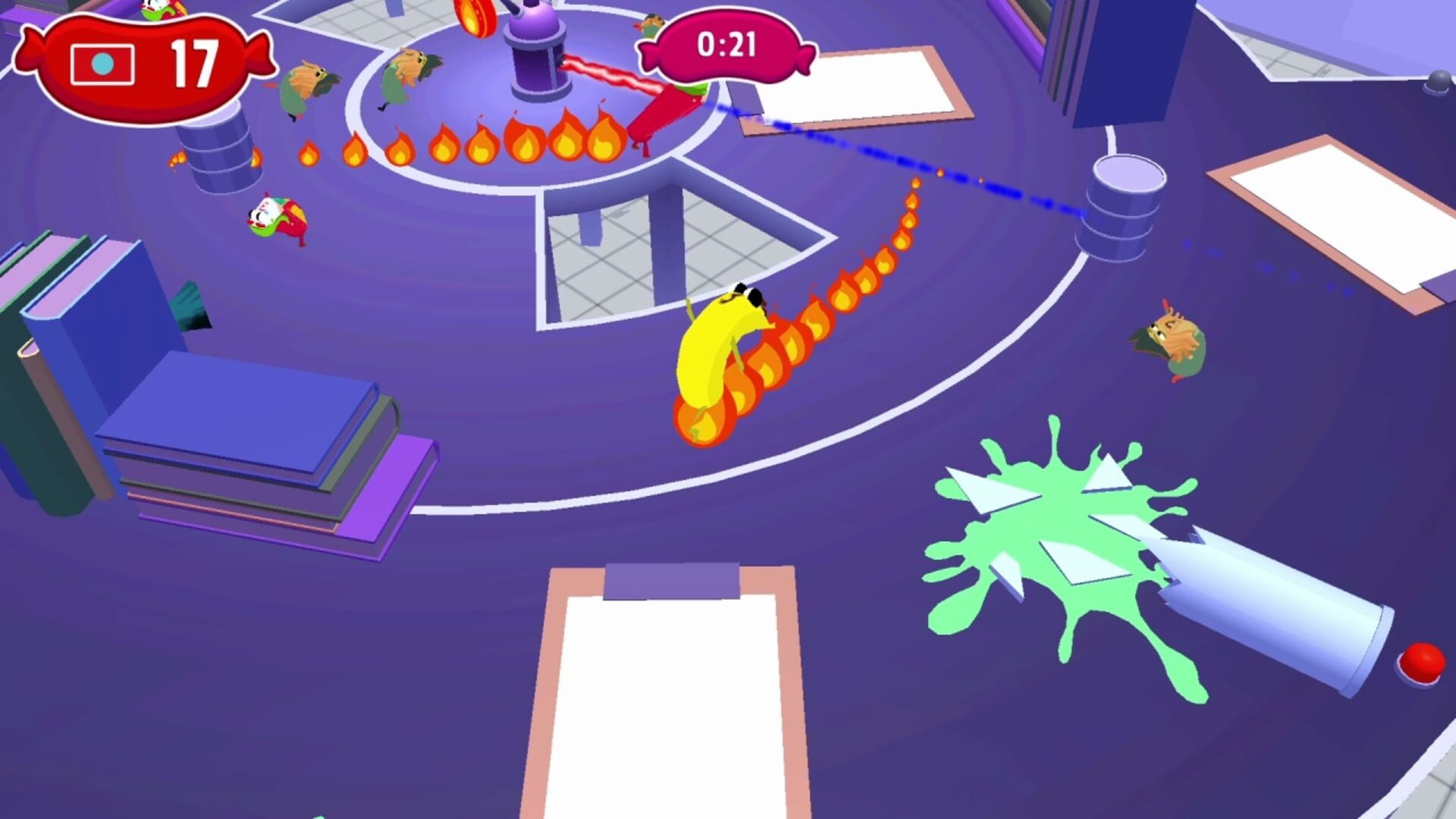 Sausage Wars: Laser Massacre screenshot 1