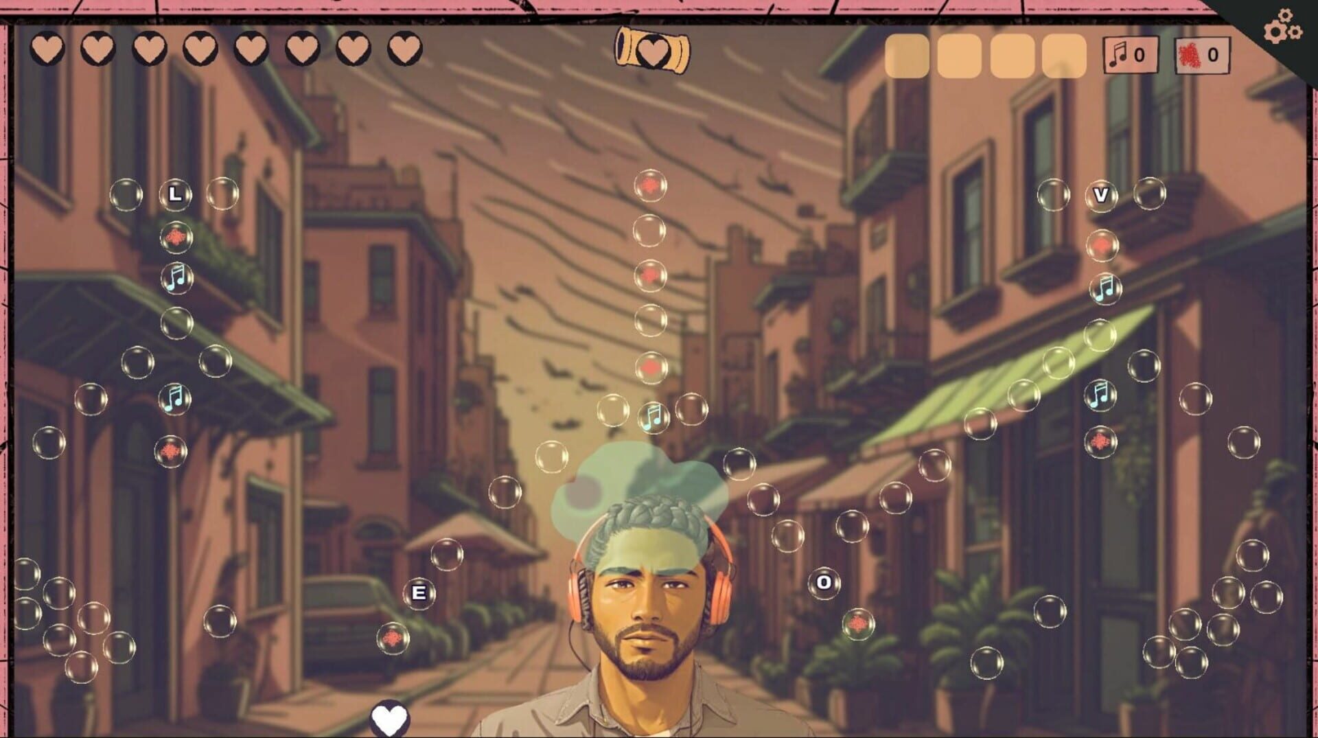 Pegdrop Hearts screenshot 1