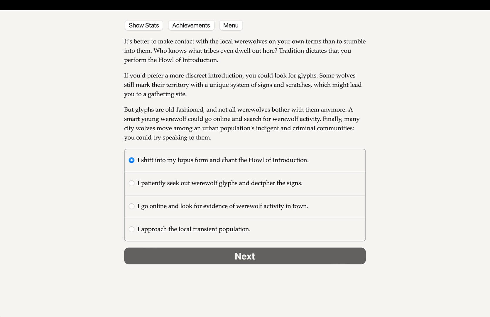 Werewolf: The Apocalypse - The Book of Hungry Names screenshot 1