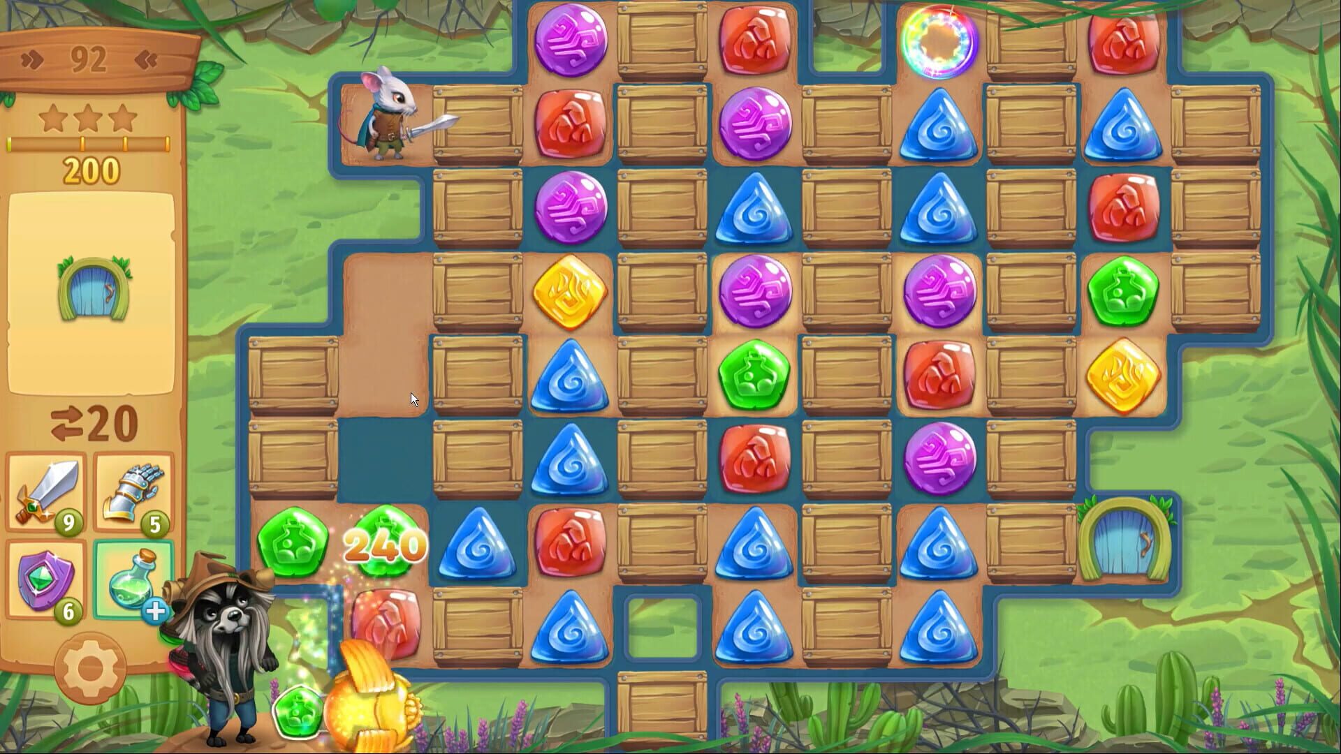 Strongblade: Match 3 Puzzle and Match-3 Adventure screenshot 1