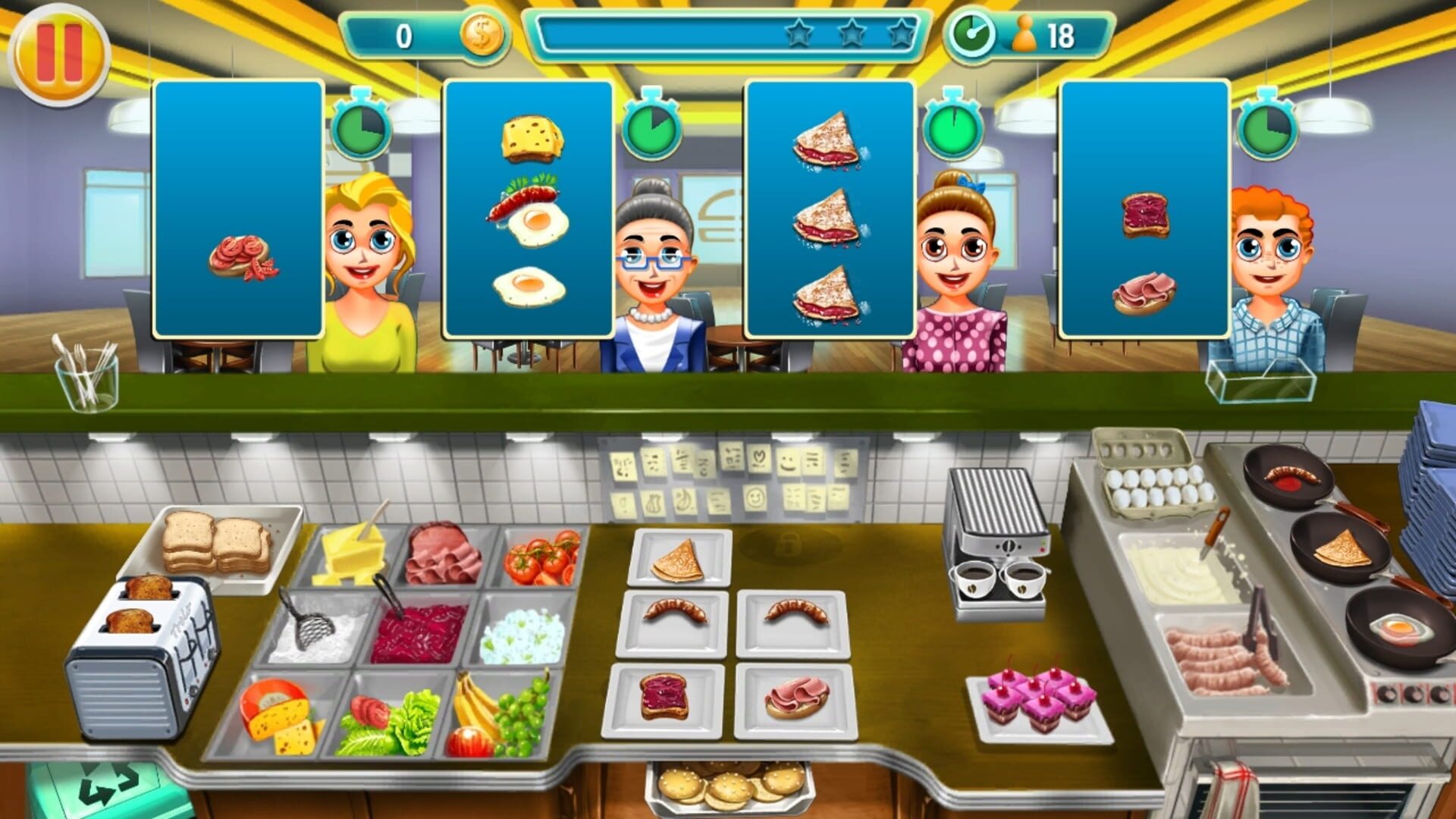 Cooking Arena: Breakfast Bar Tycoon screenshot 1