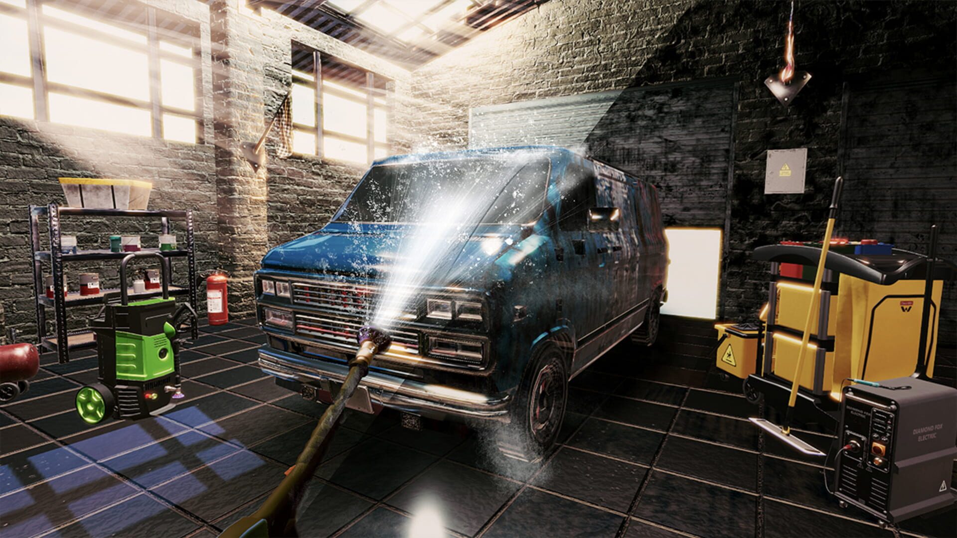 Wash Simulator: Clean Garage, House, Cars Business Tycoons screenshot 1