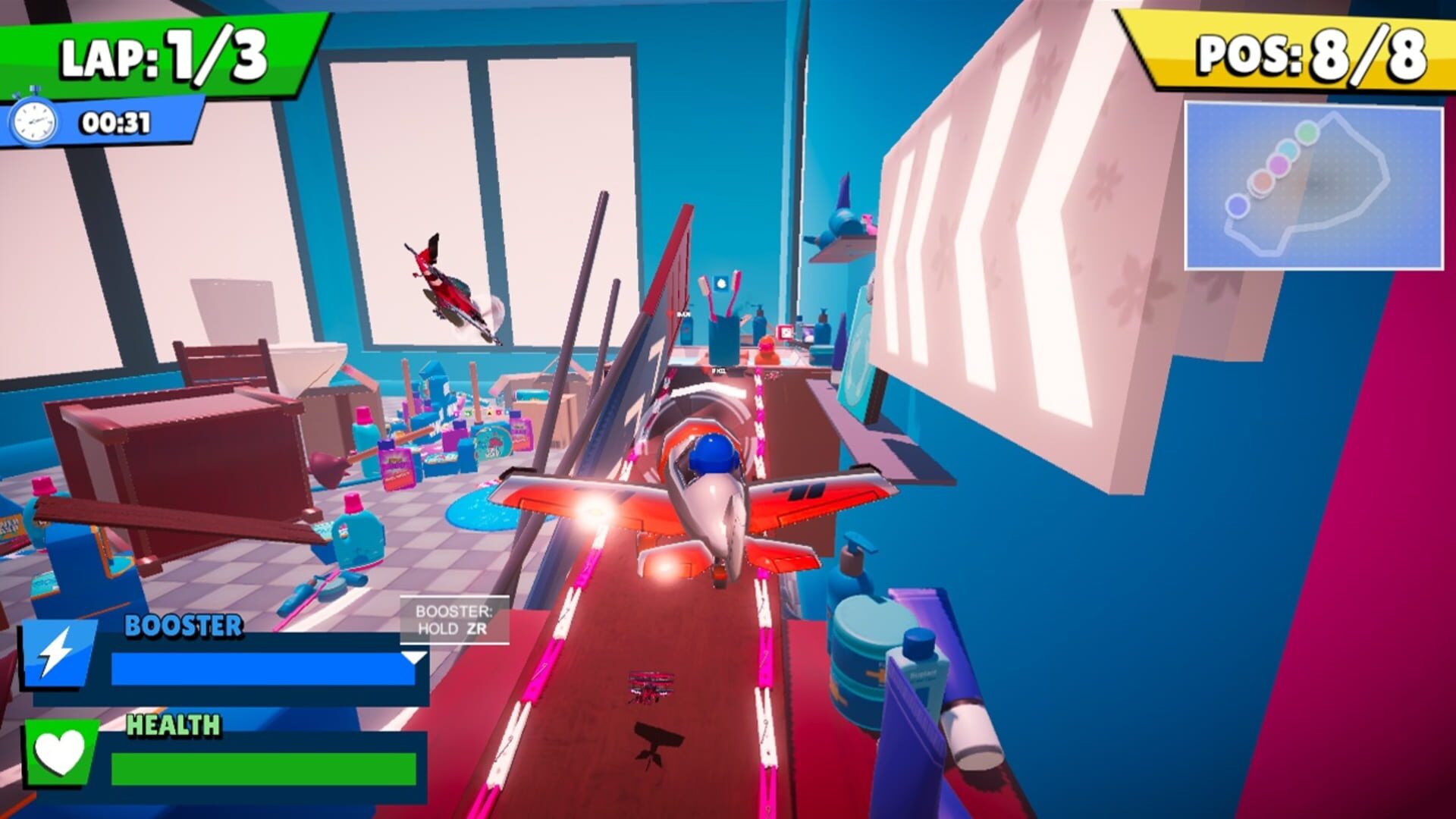 Airplane Race Simulator 2 Player Game screenshot 1