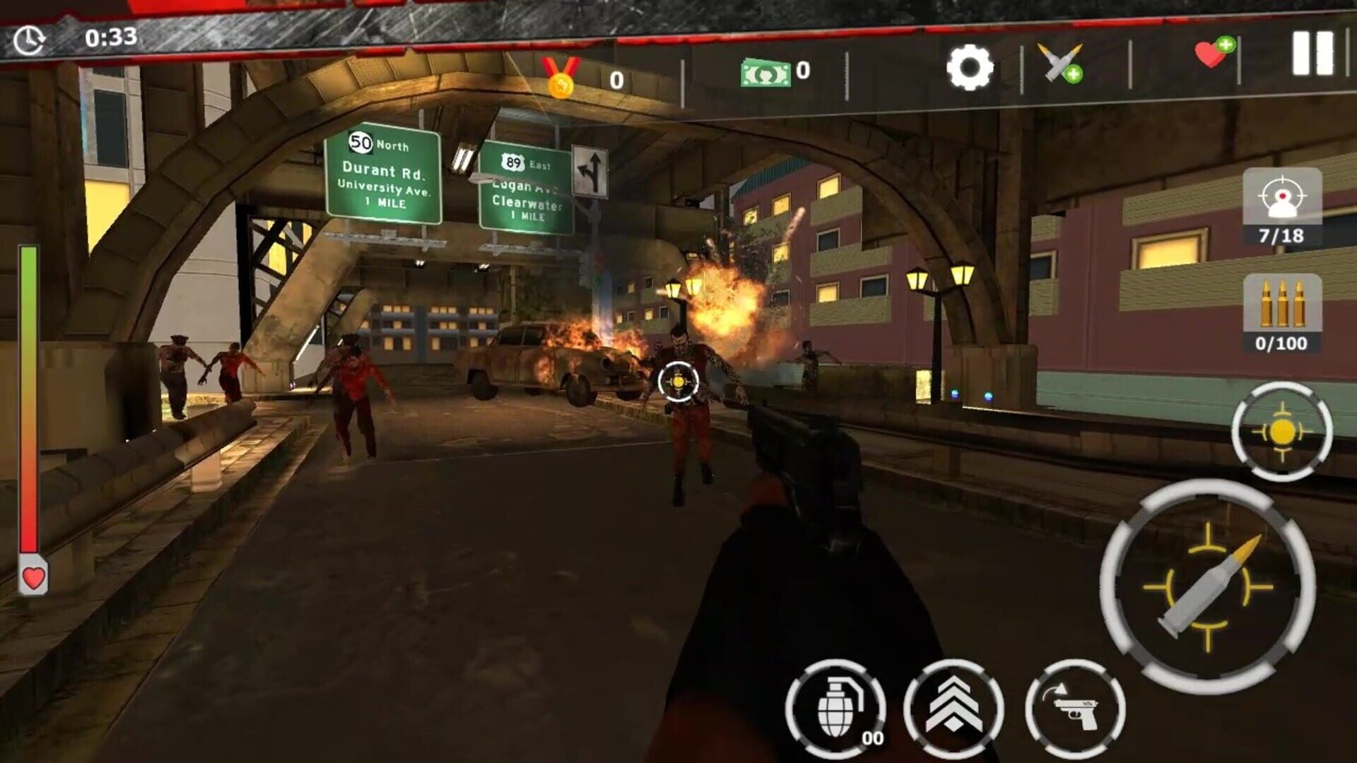 Zombie Survivor: Undead City Attack screenshot 1