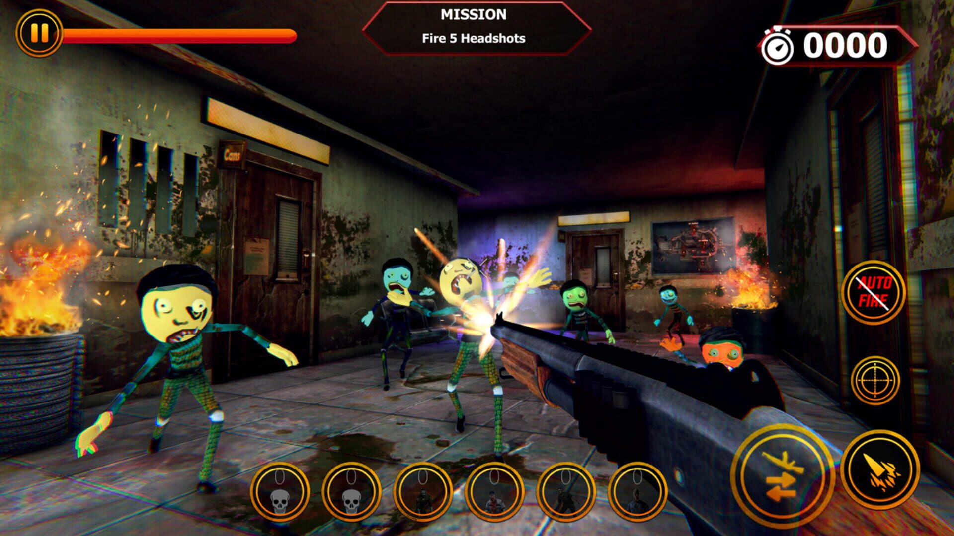 Zombie Sniper Shooter: Stickman War screenshot 1