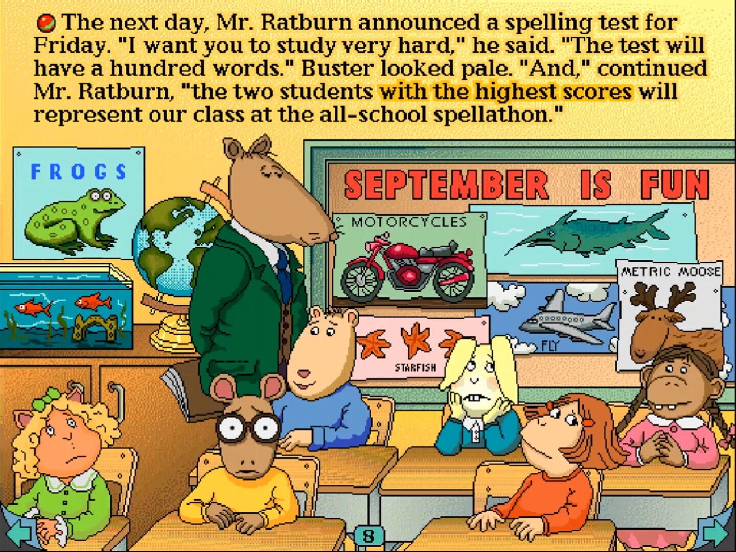 Arthur's Teacher Trouble screenshot 1
