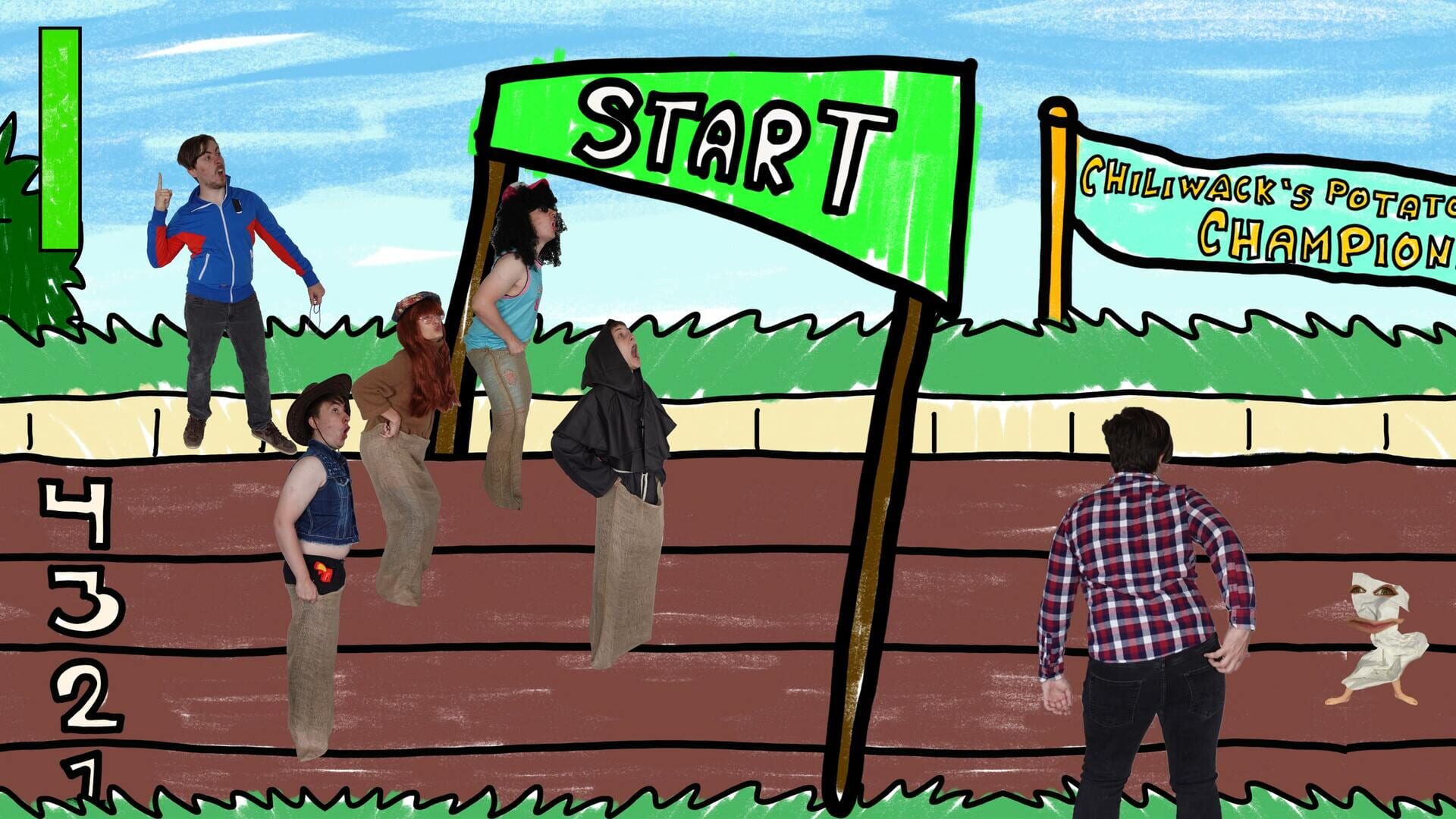 Potato Sack Racing Simulator 2024 screenshot 1