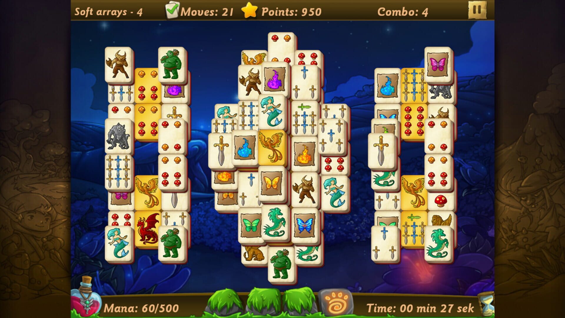Elves vs. Goblins Mahjongg World screenshot 1