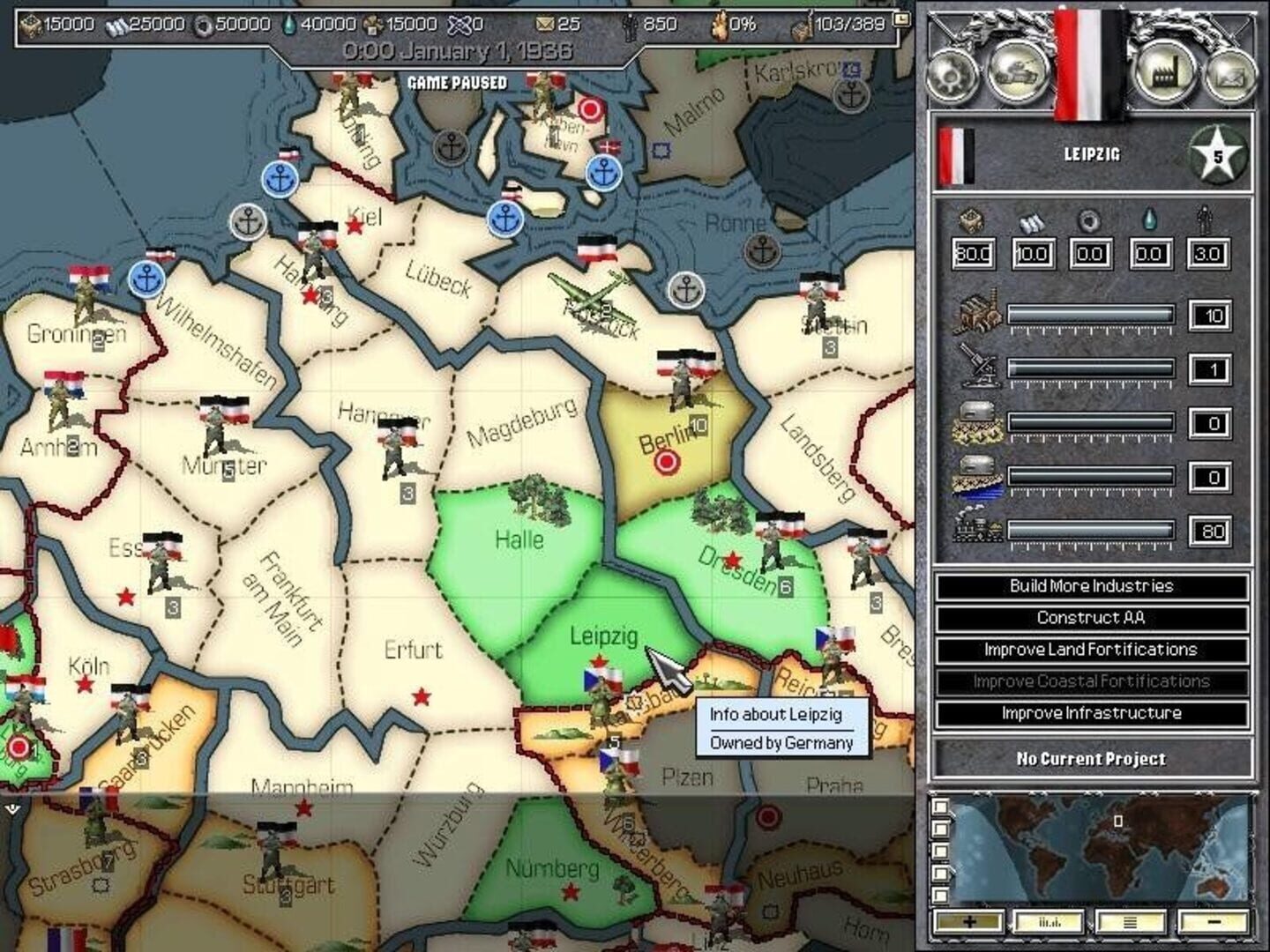 Hearts of Iron screenshot 1