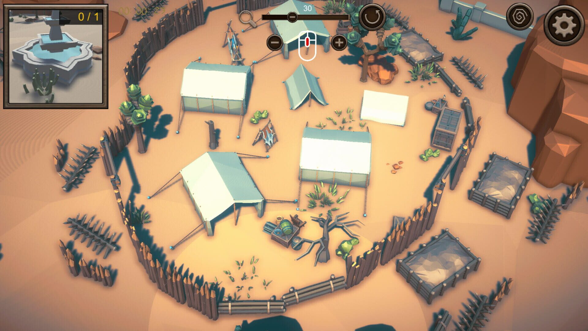 Hidden Western Top-Down 3D screenshot 1