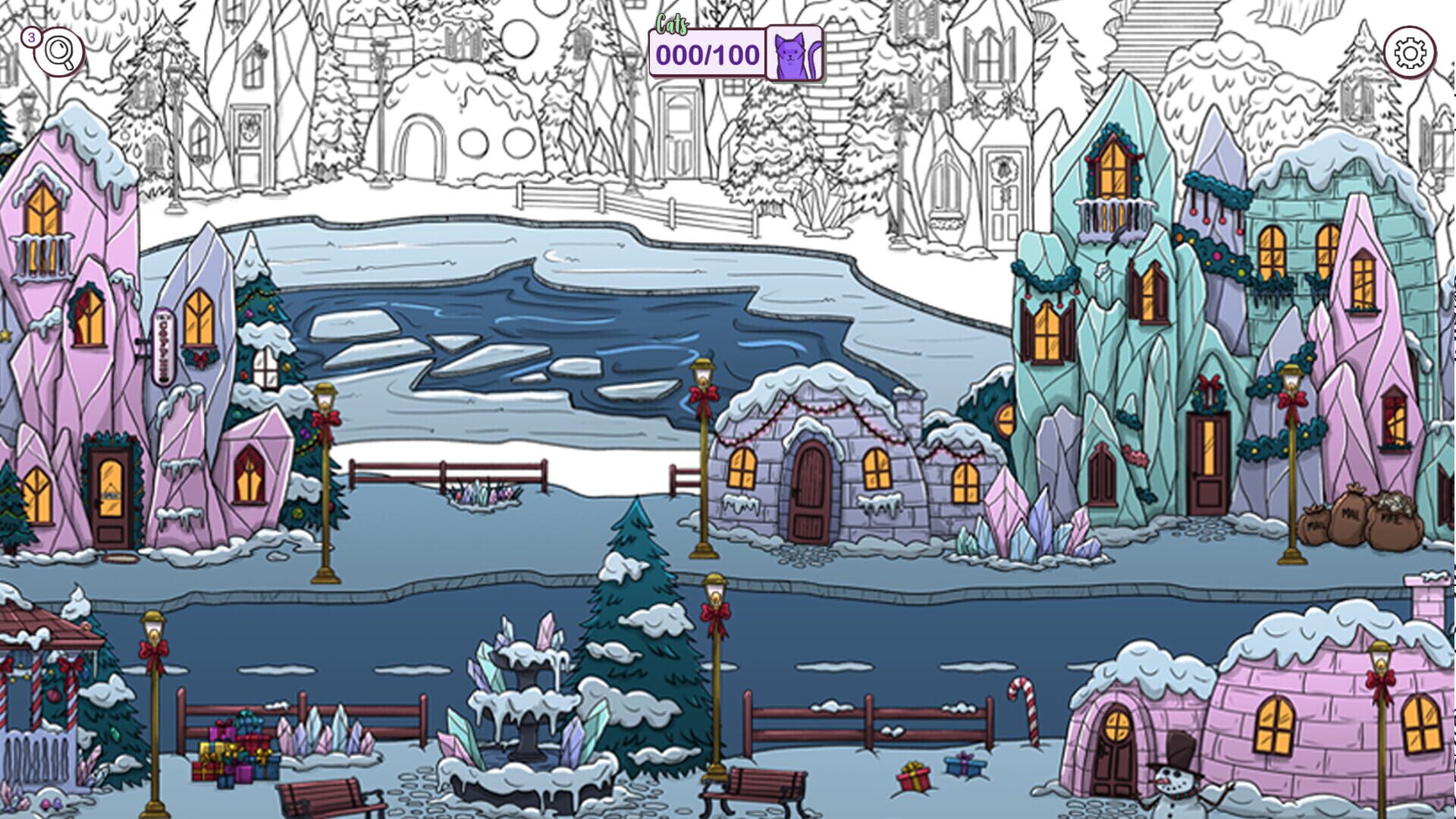 Hidden Cats in Santa's Realm screenshot 1