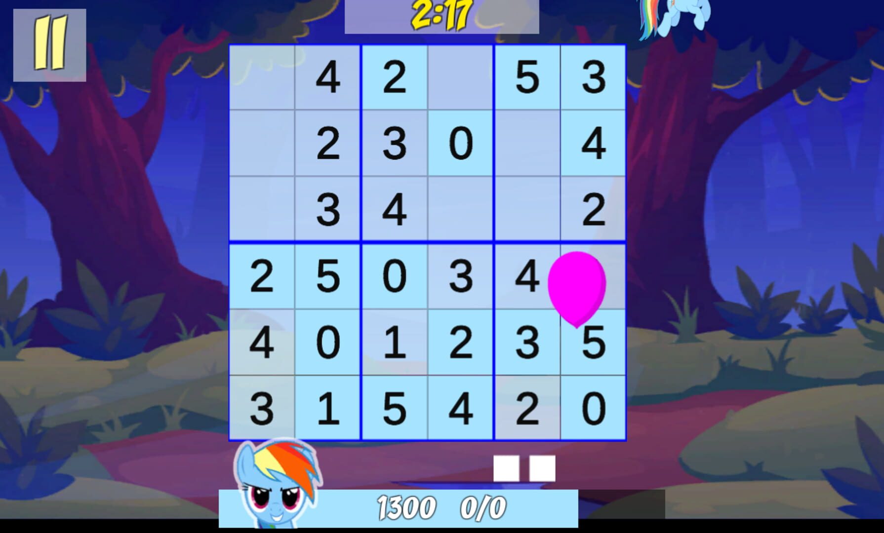 Pony Sudoku WebGL screenshot 1
