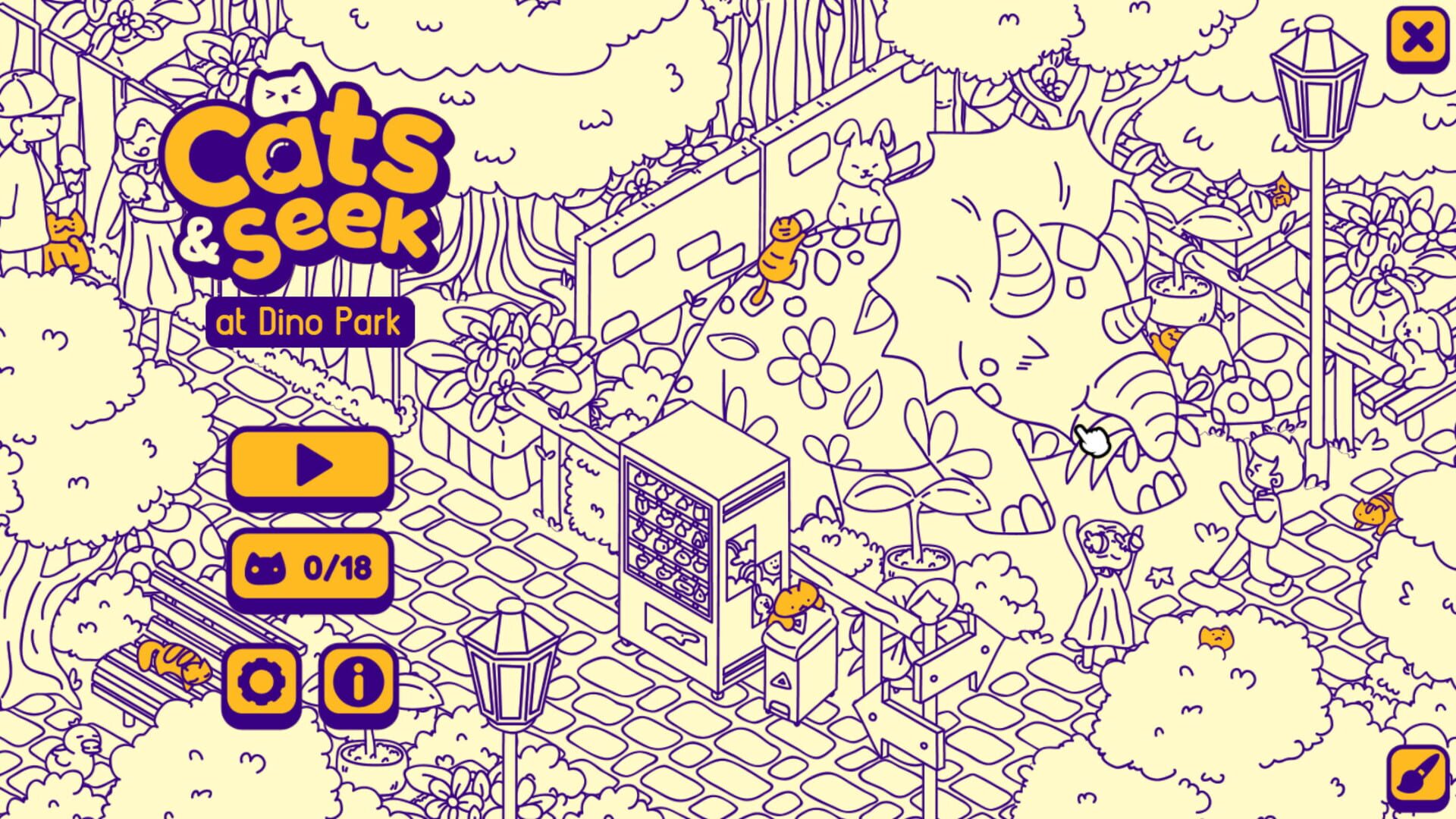 Cats and Seek: Dino Park screenshot 1