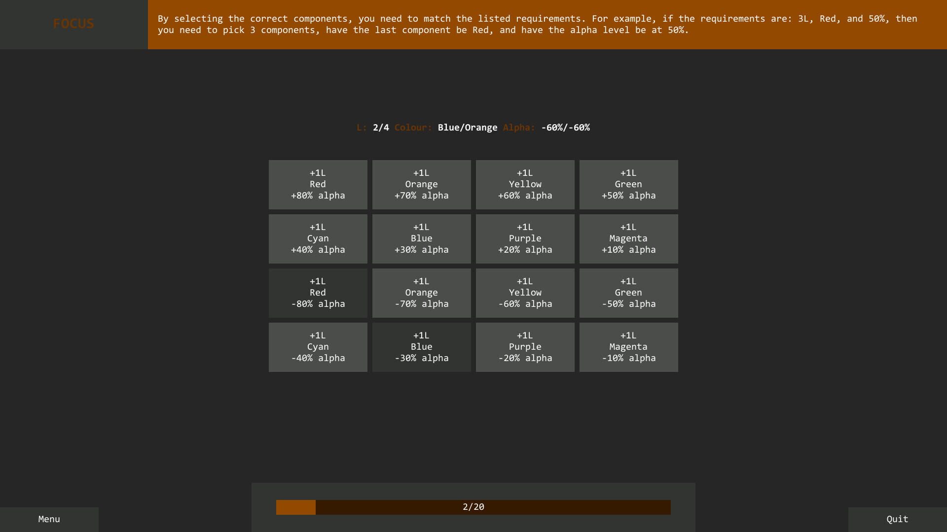 Colouration screenshot 1
