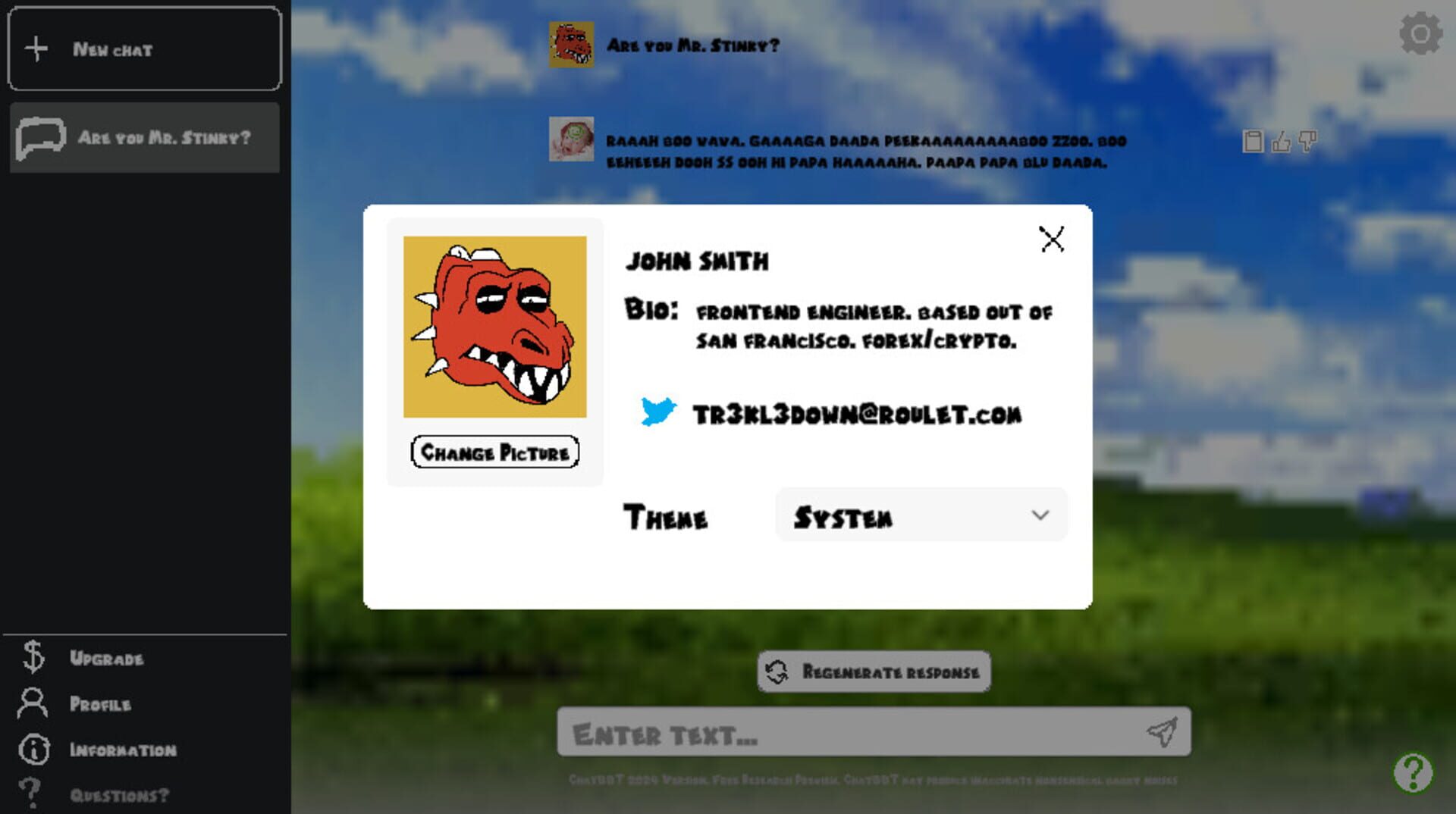 ChatBBT screenshot 1