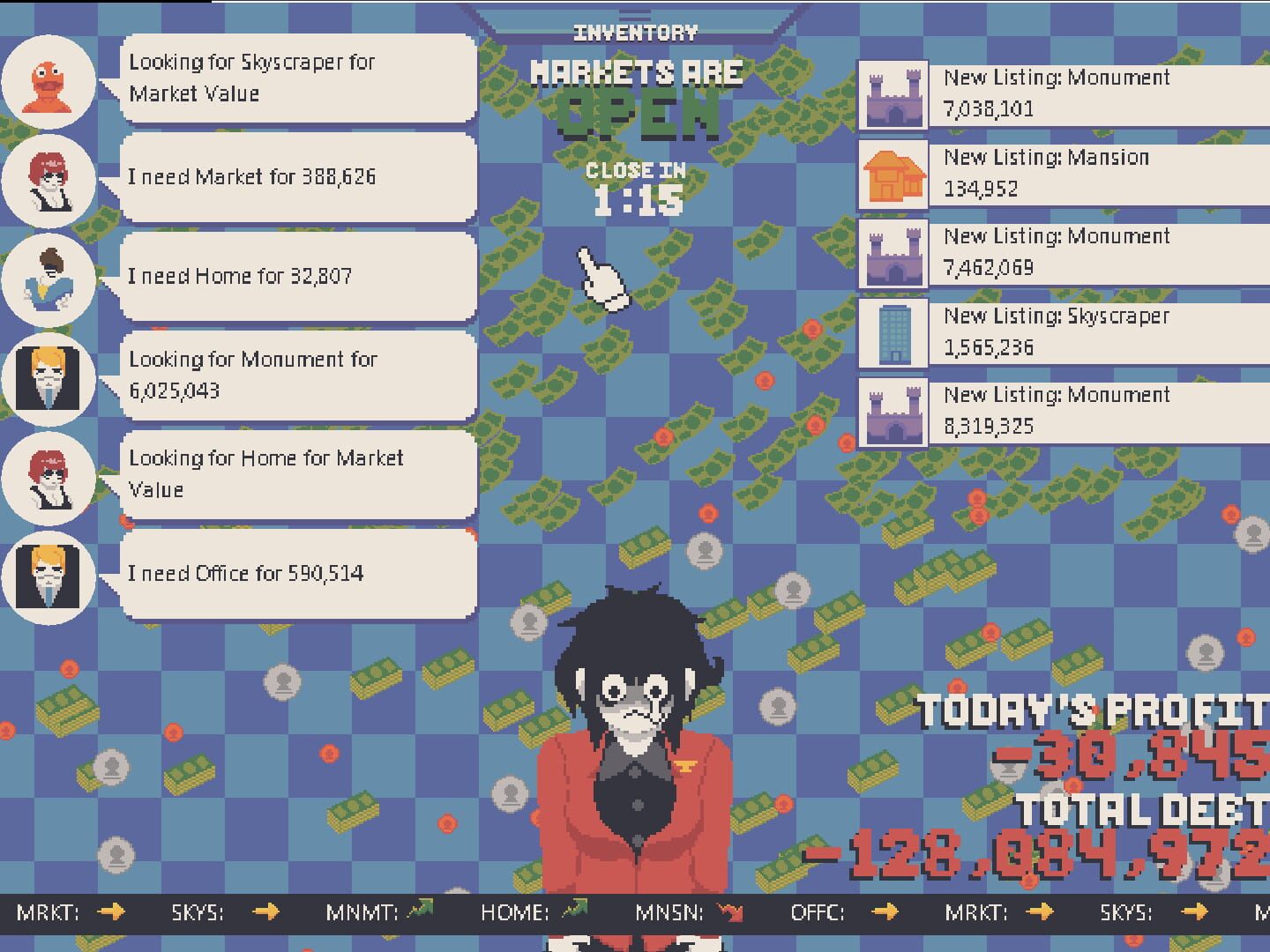 Bankruptcy screenshot 1