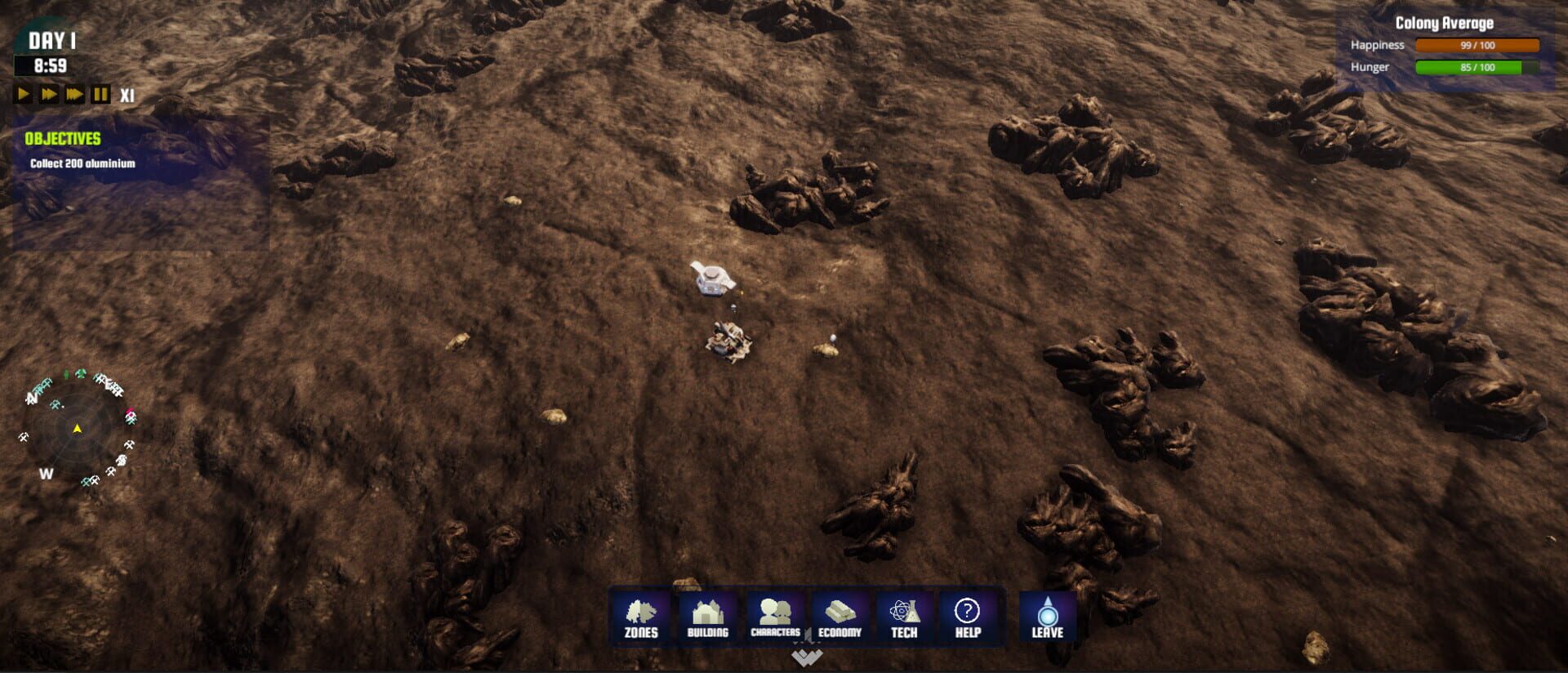 Colonization Simulator screenshot 1
