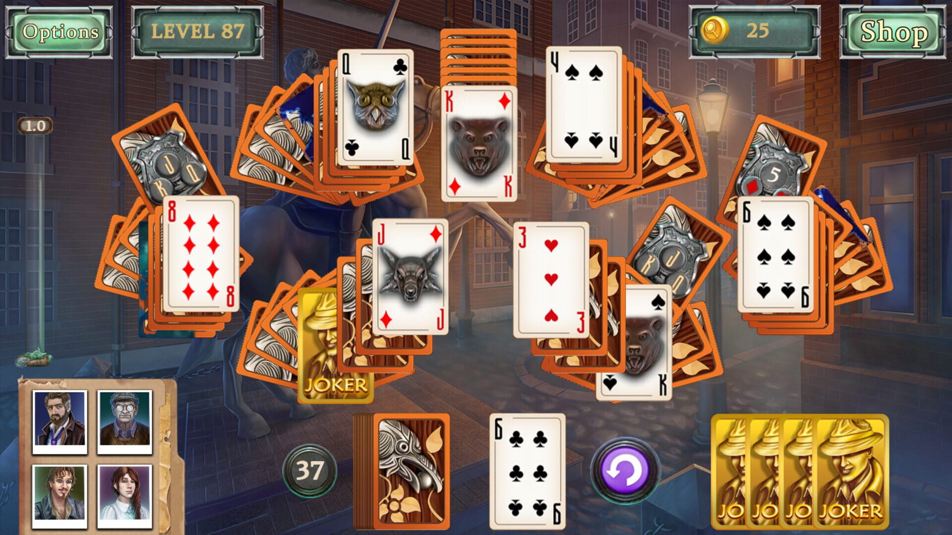 Detective Secrets Solitaire: The Curse of the Village screenshot 1