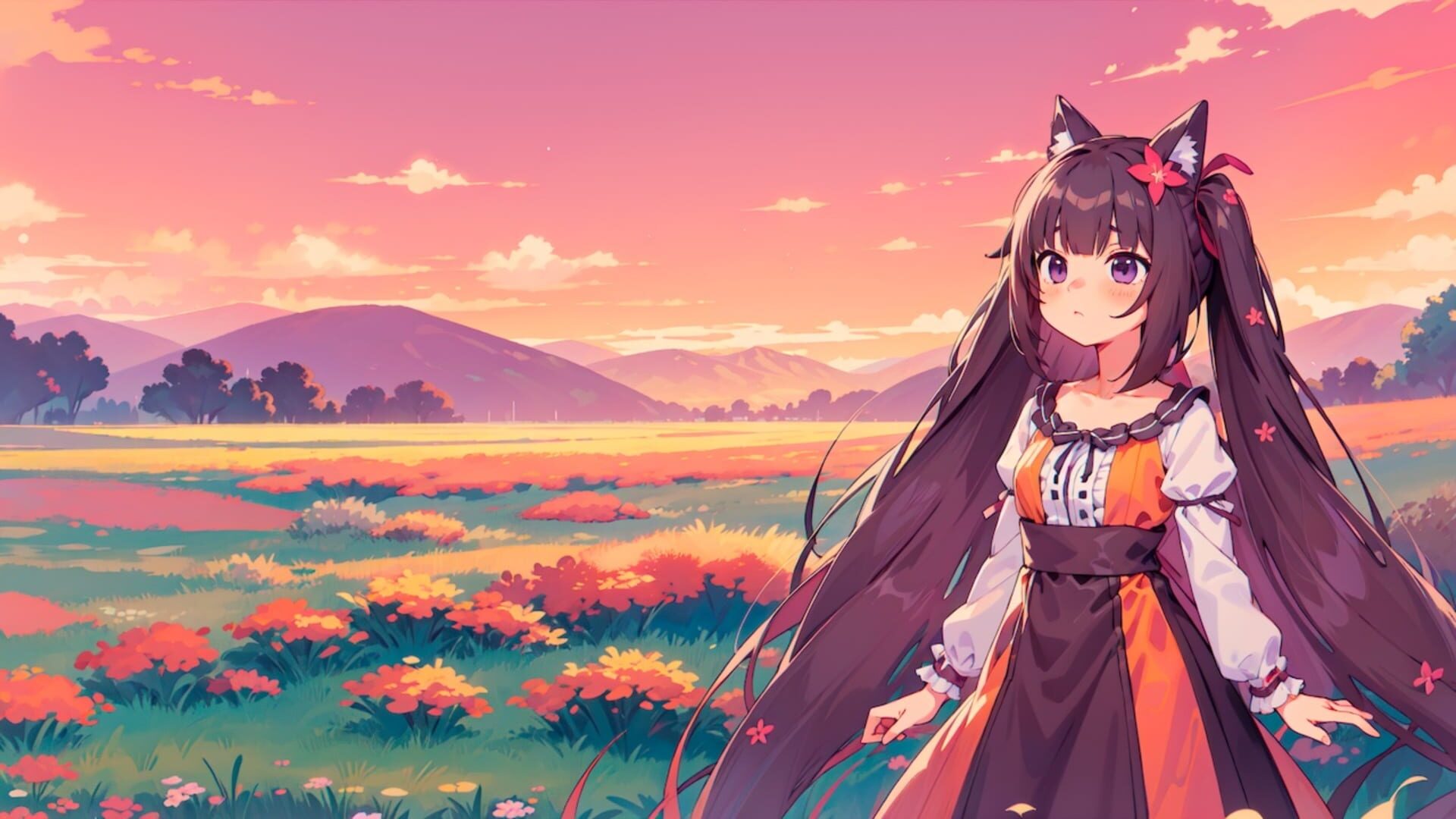 Puzzle World: Neko Girls screenshot 1