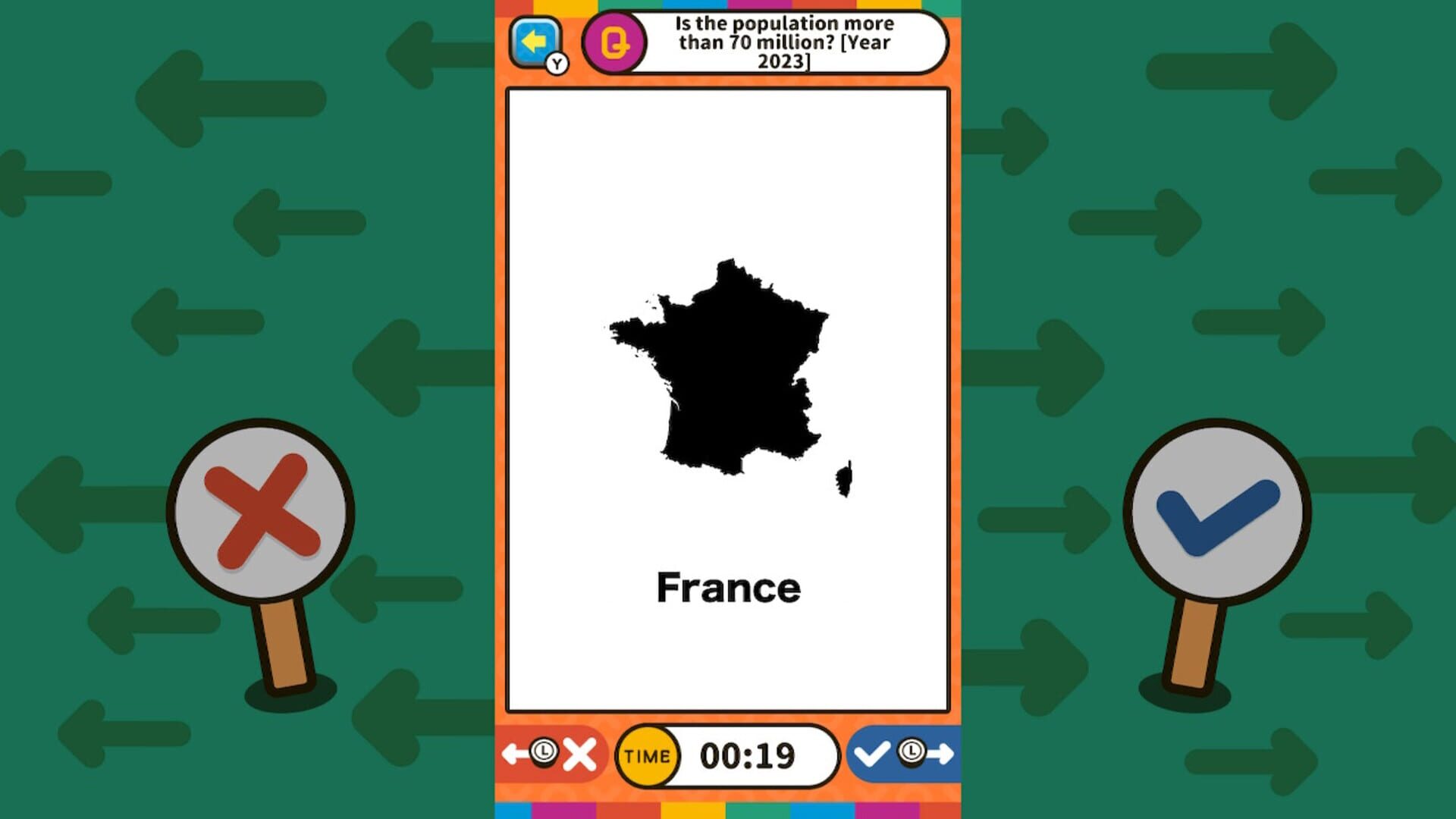 Swipe Right or Left Geography Binary Quiz screenshot 1