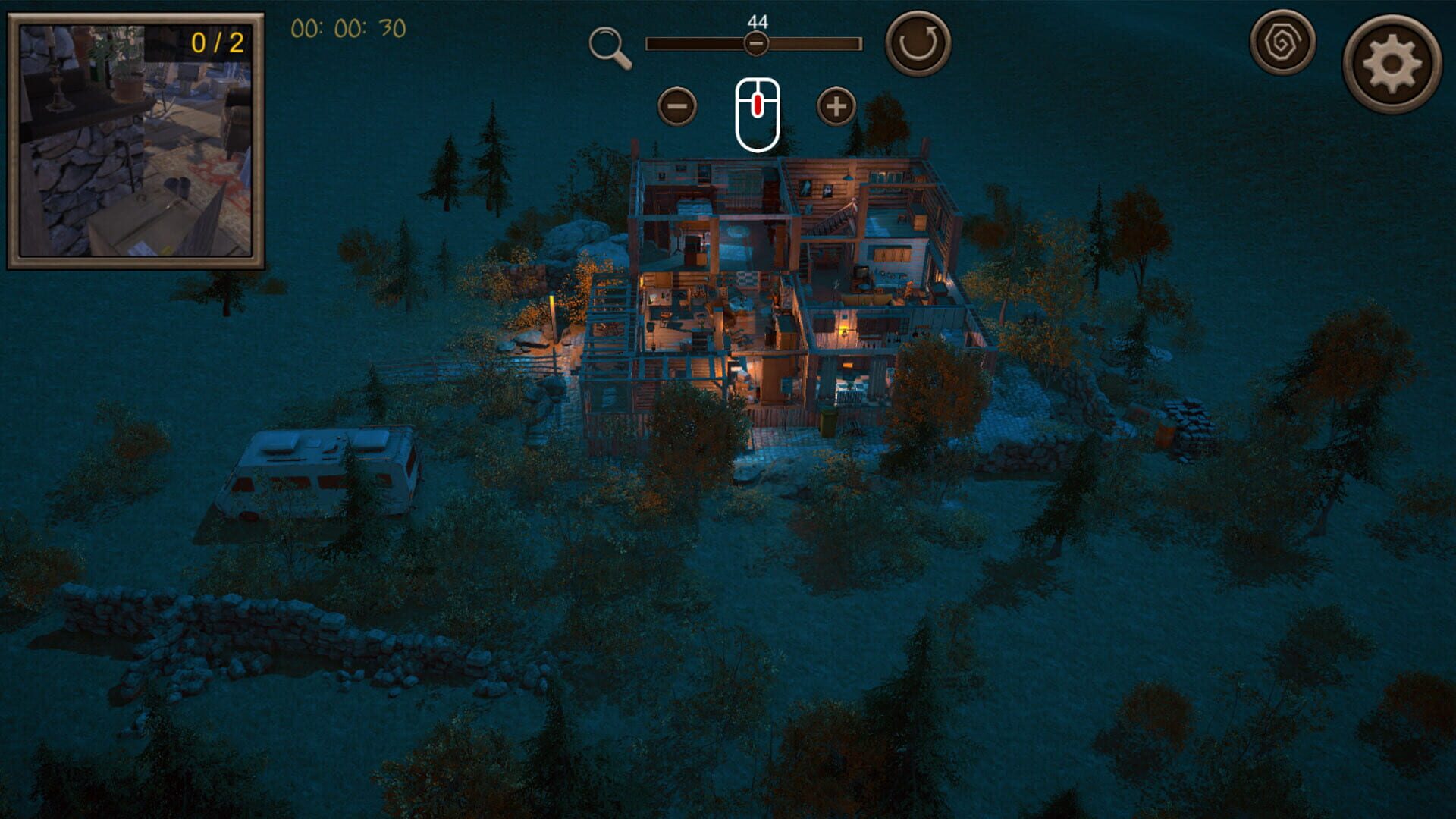 Hidden Vintage House Top-Down 3D screenshot 1